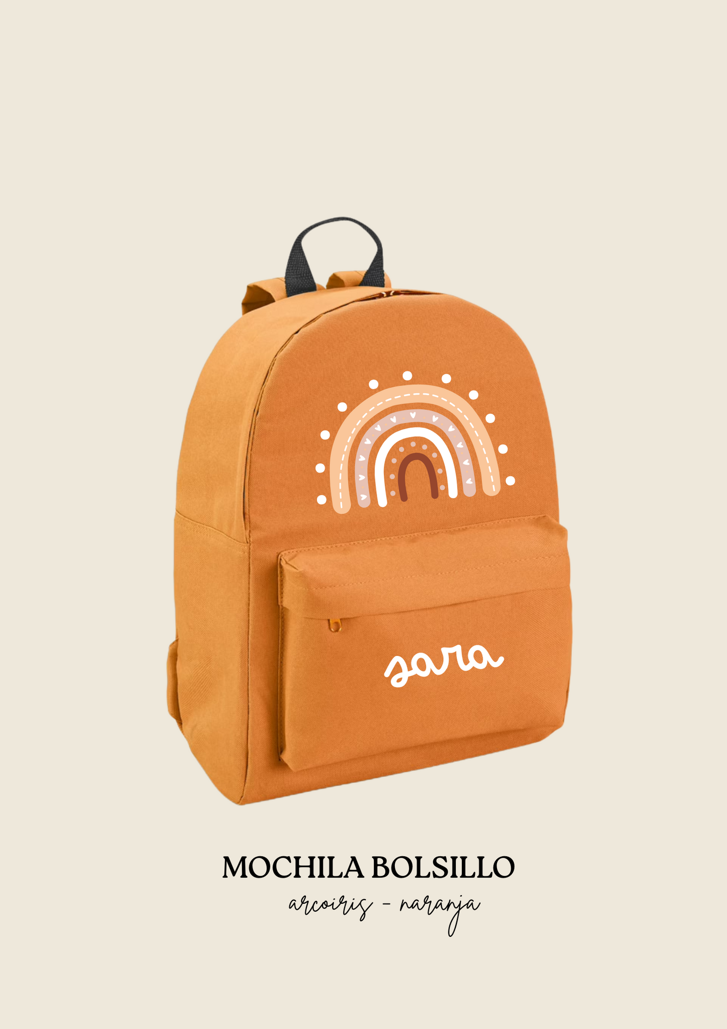 School backpack with pocket