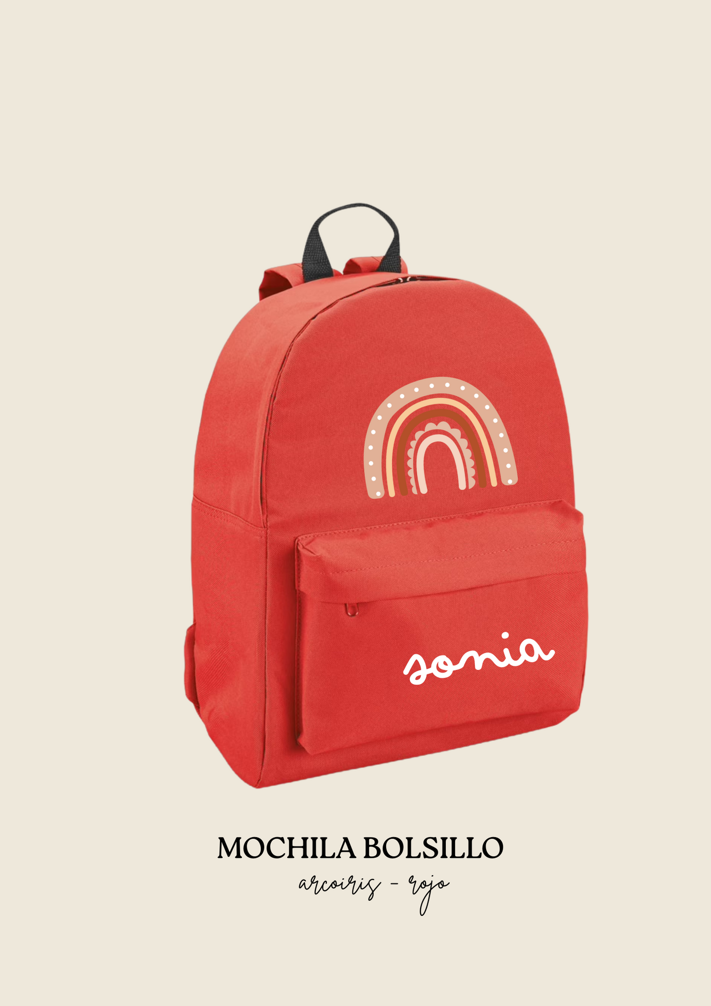 School backpack with pocket