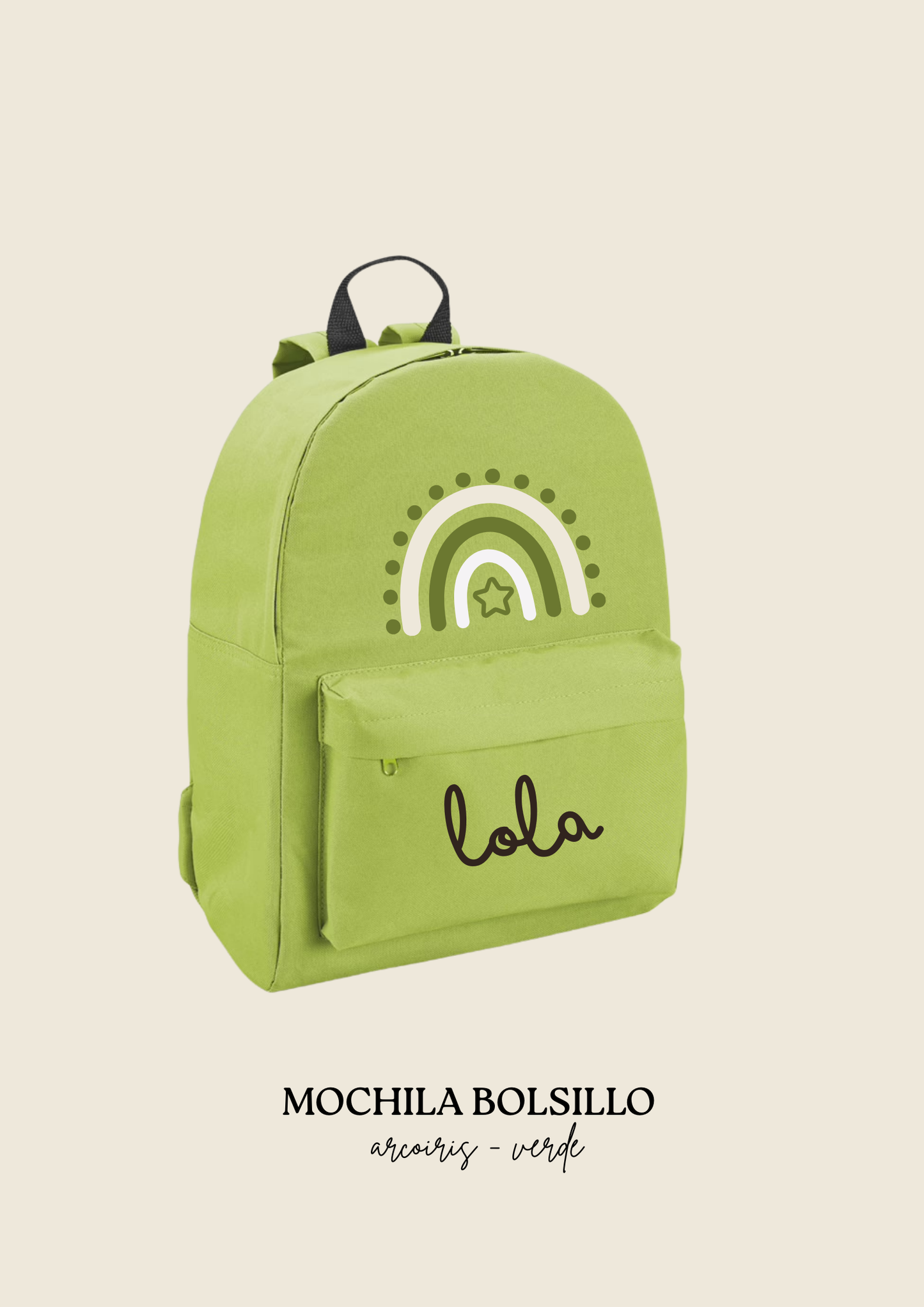 School backpack with pocket