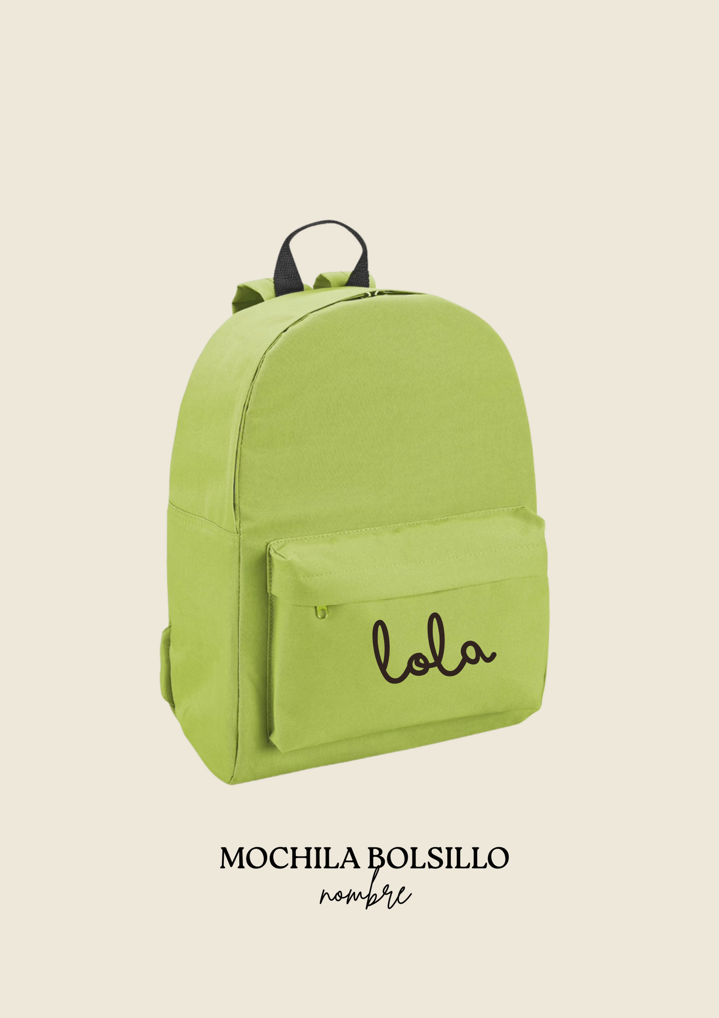 School backpack with pocket