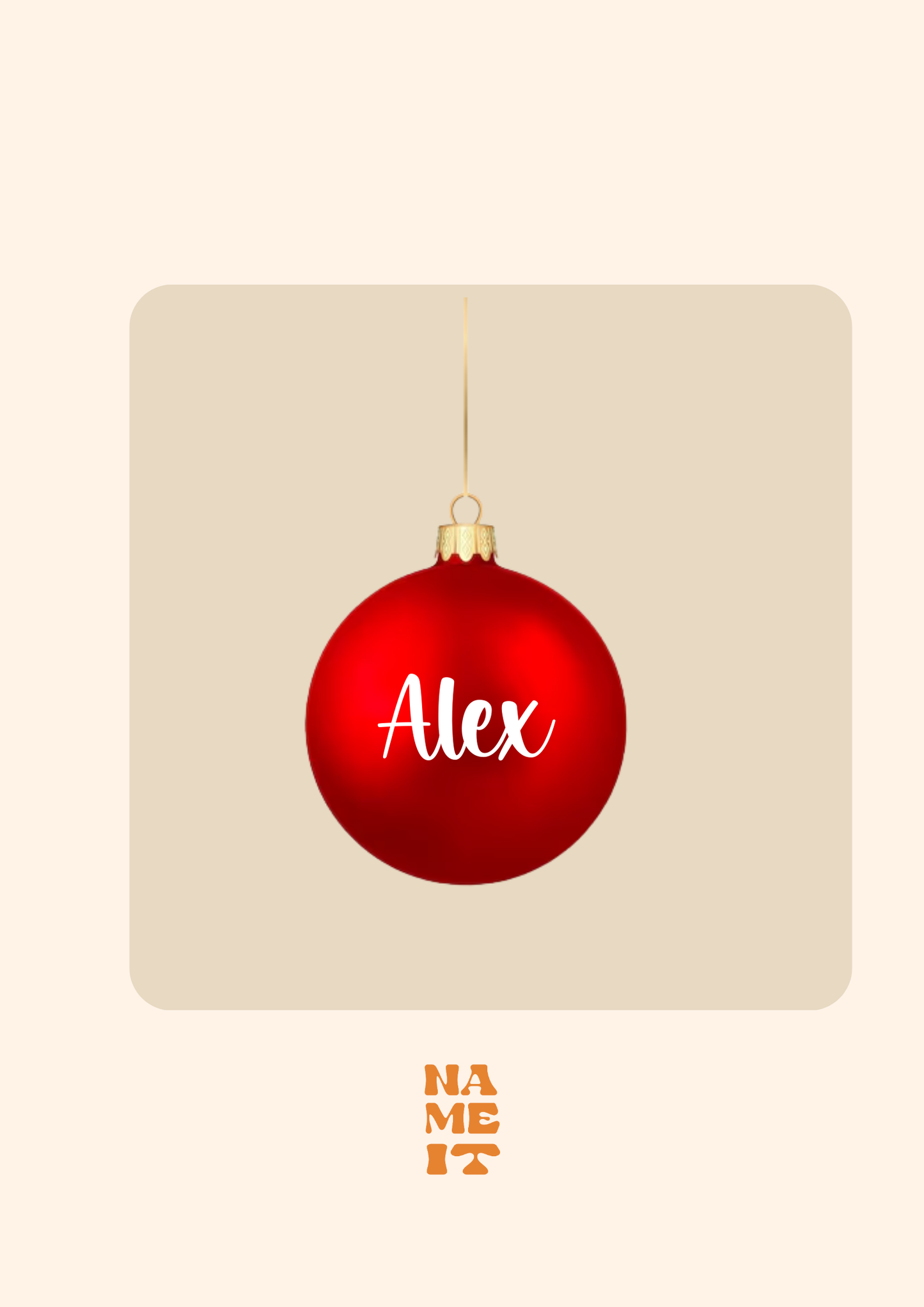 Personalized Christmas ball
