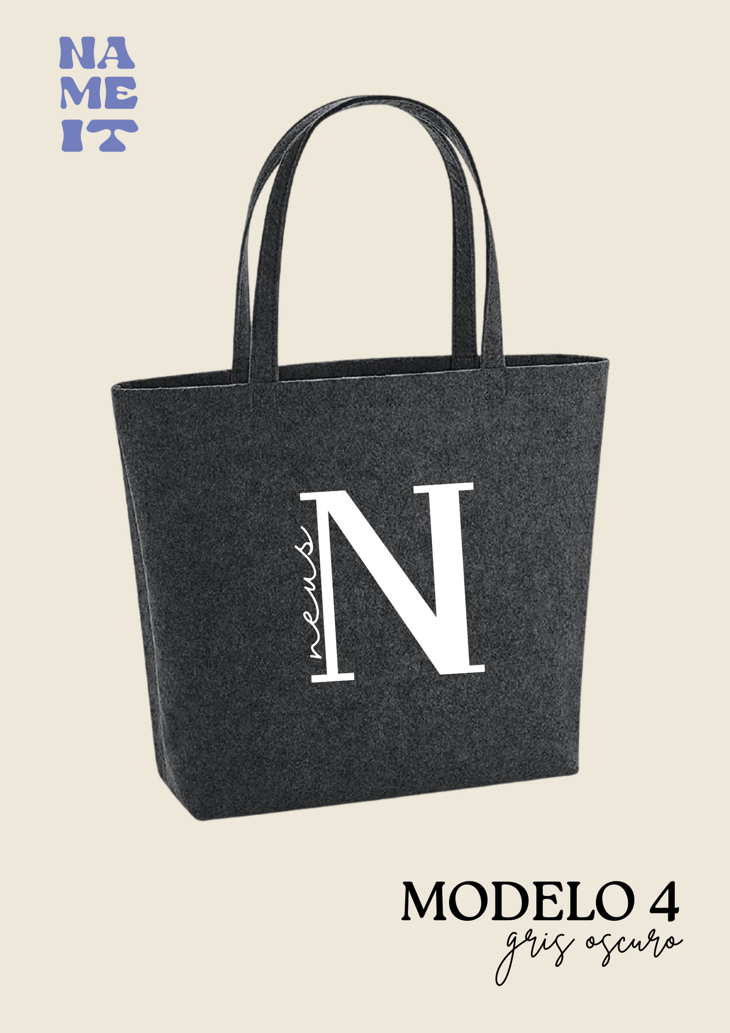 Personalized felt bag