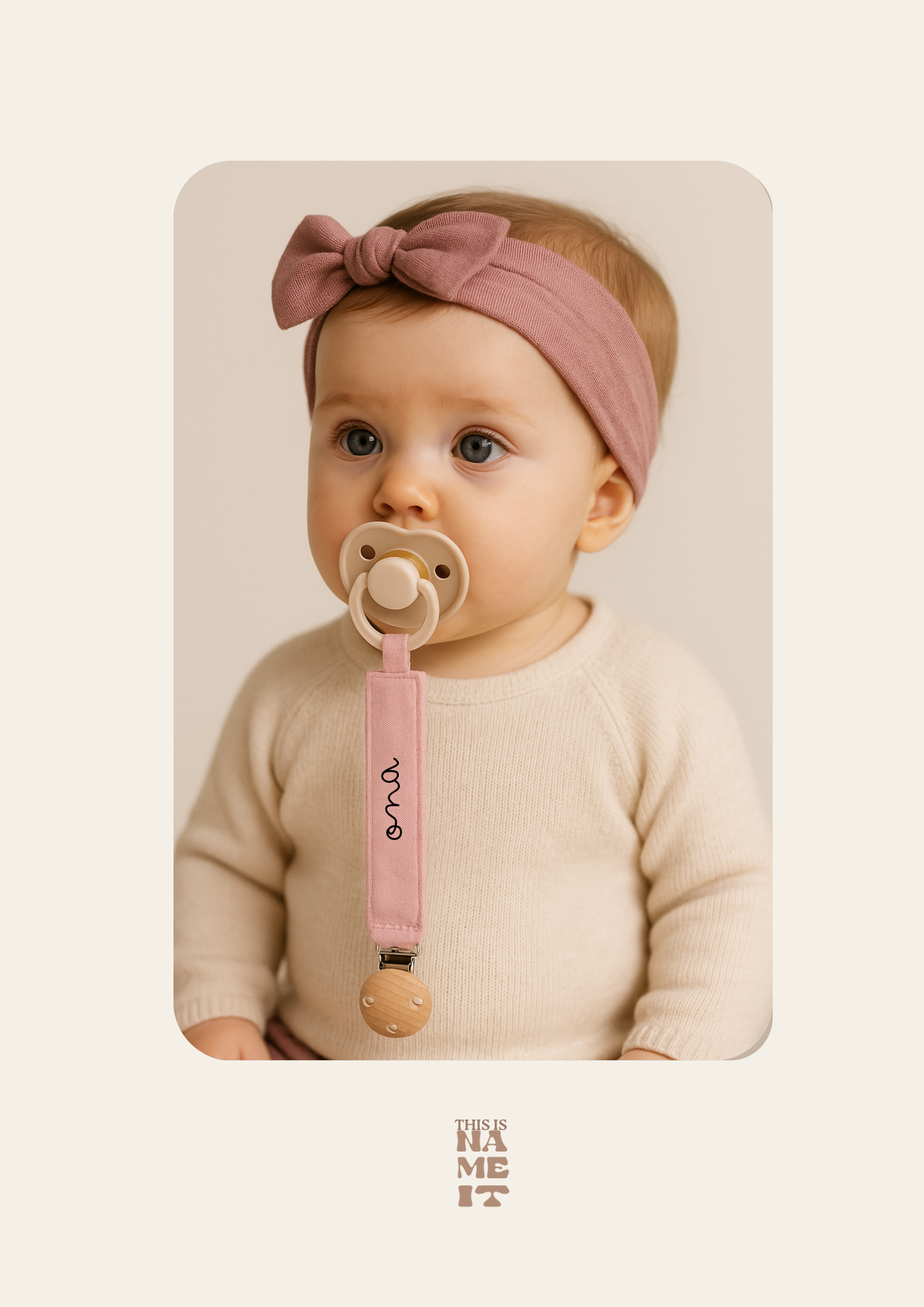 Xupetero de tela personalizado