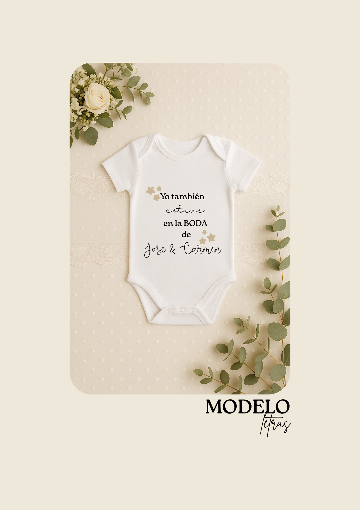 Baby bodysuit for wedding gift