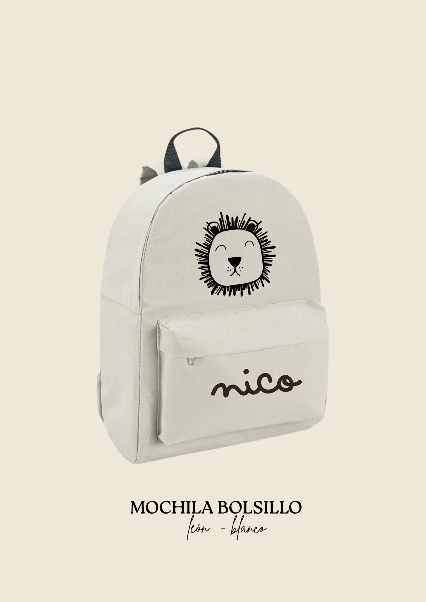 School backpack with pocket