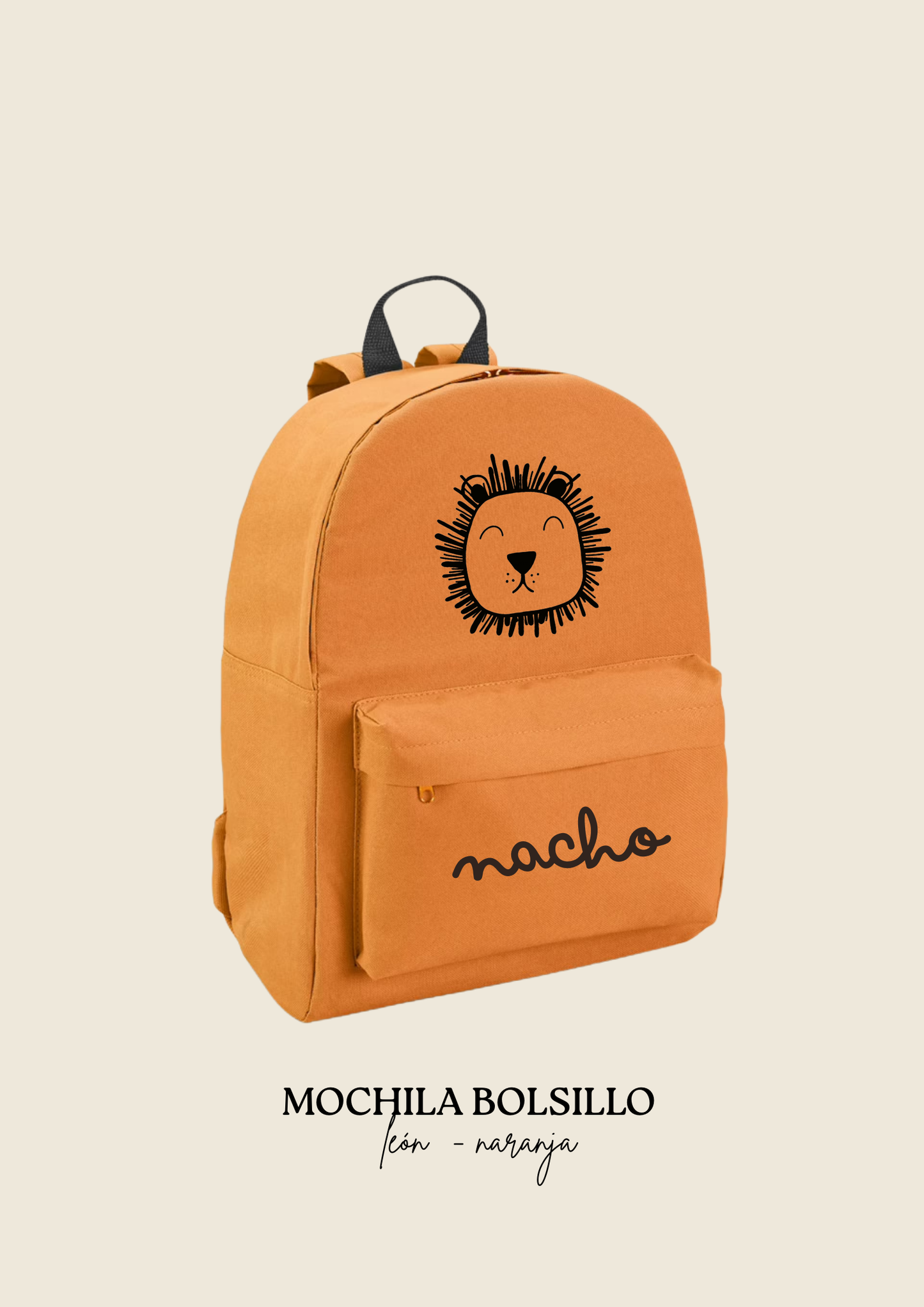 School backpack with pocket