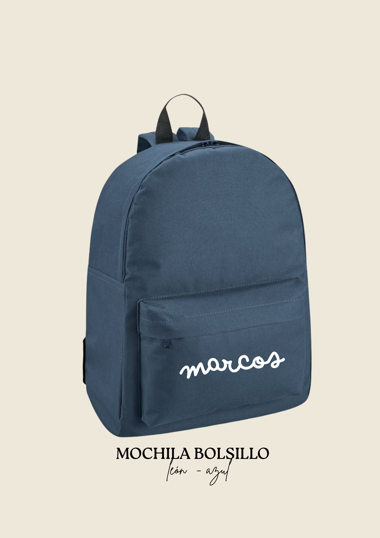 School backpack with pocket