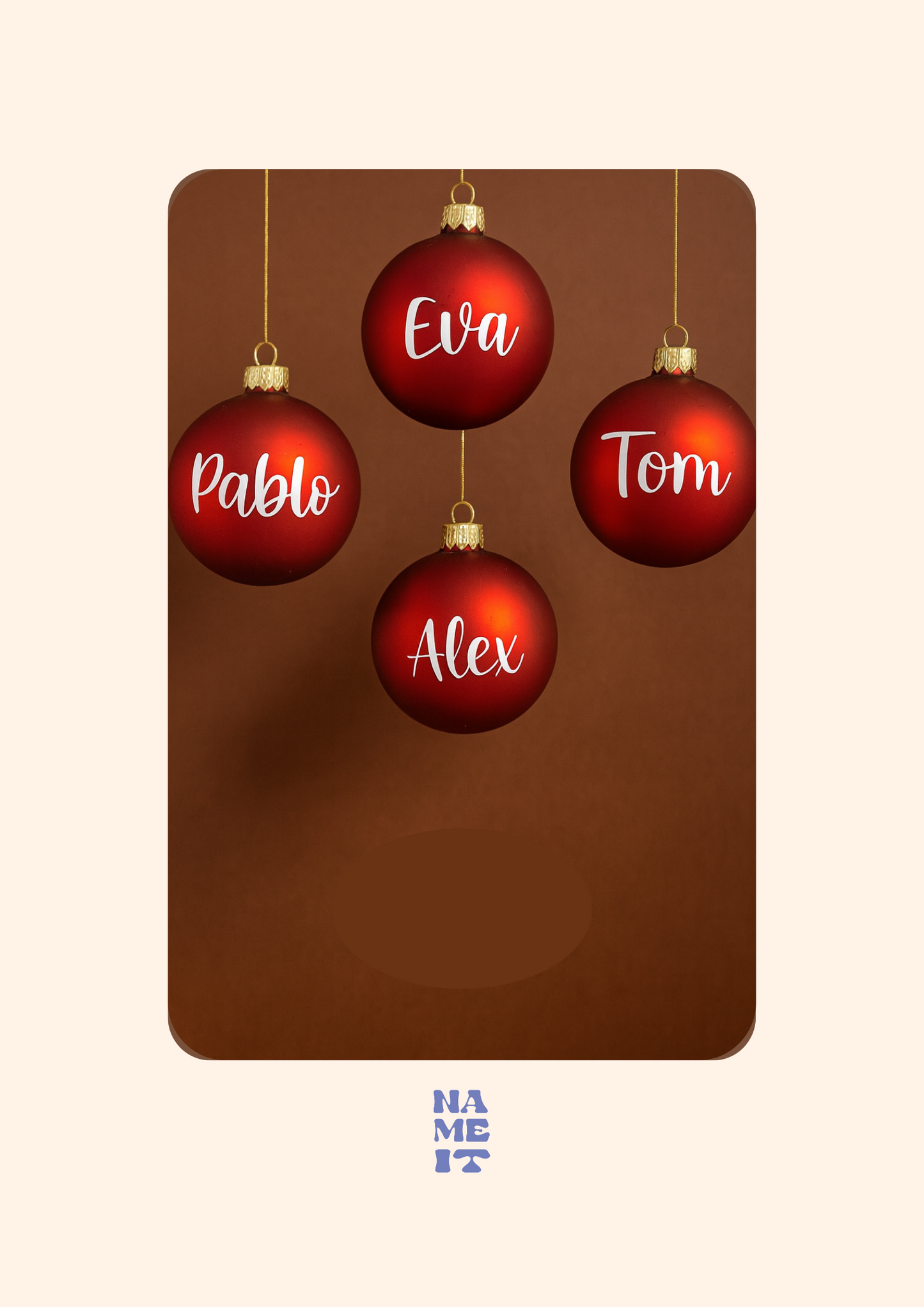 Personalized Christmas ball