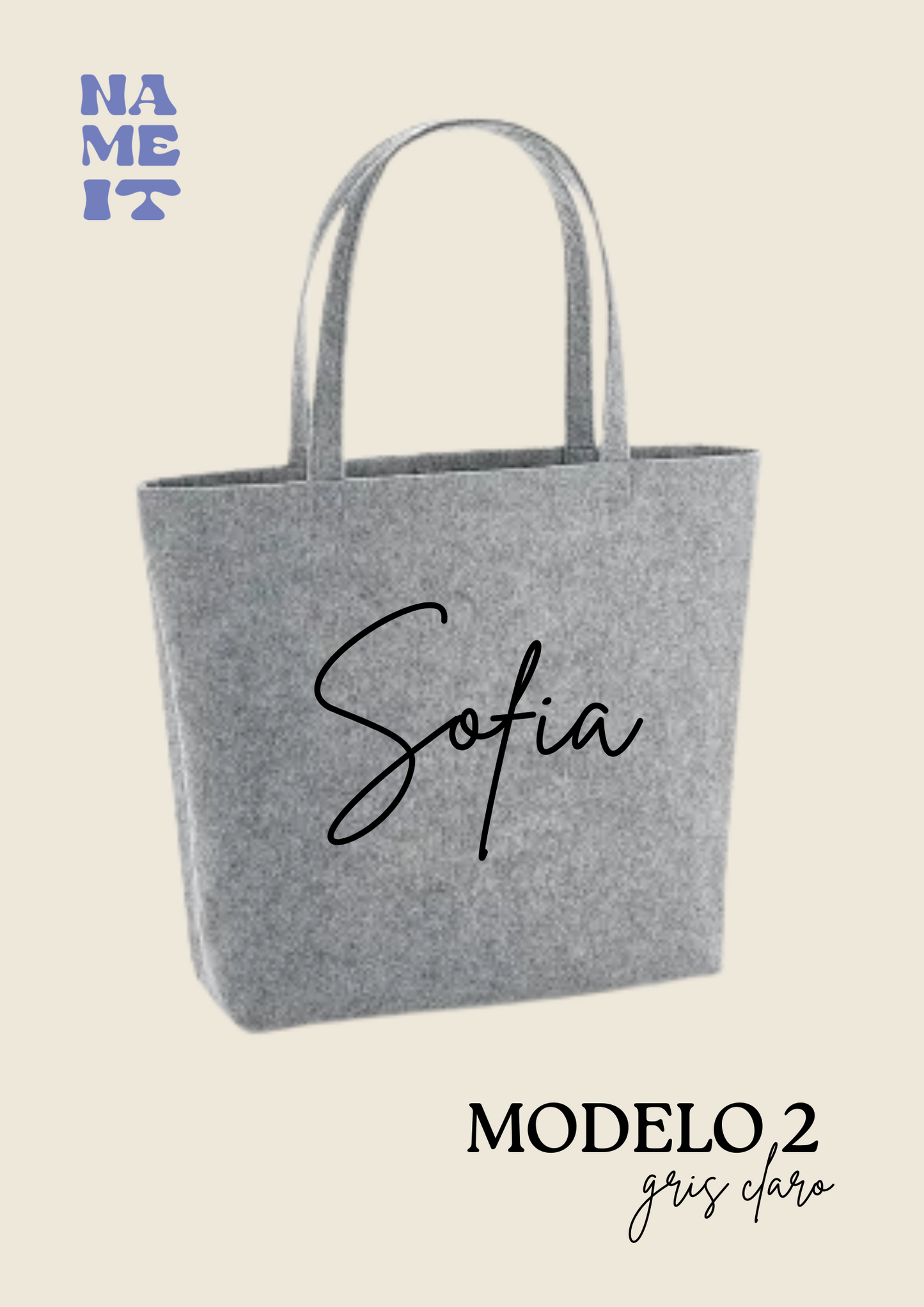Personalized felt bag
