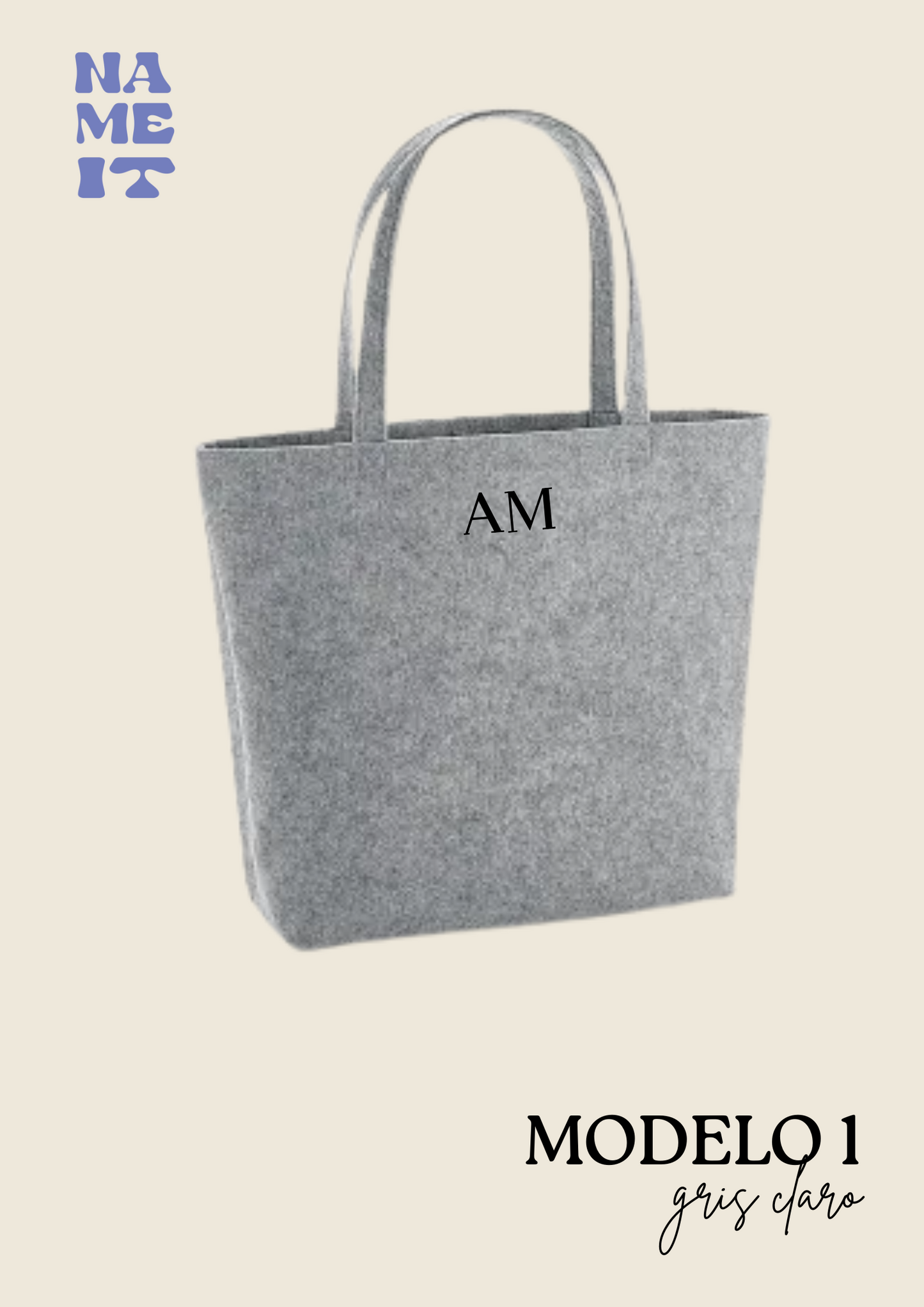 Personalized felt bag
