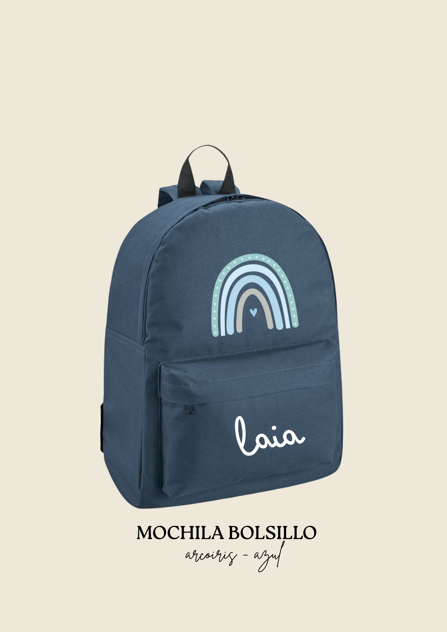 School backpack with pocket