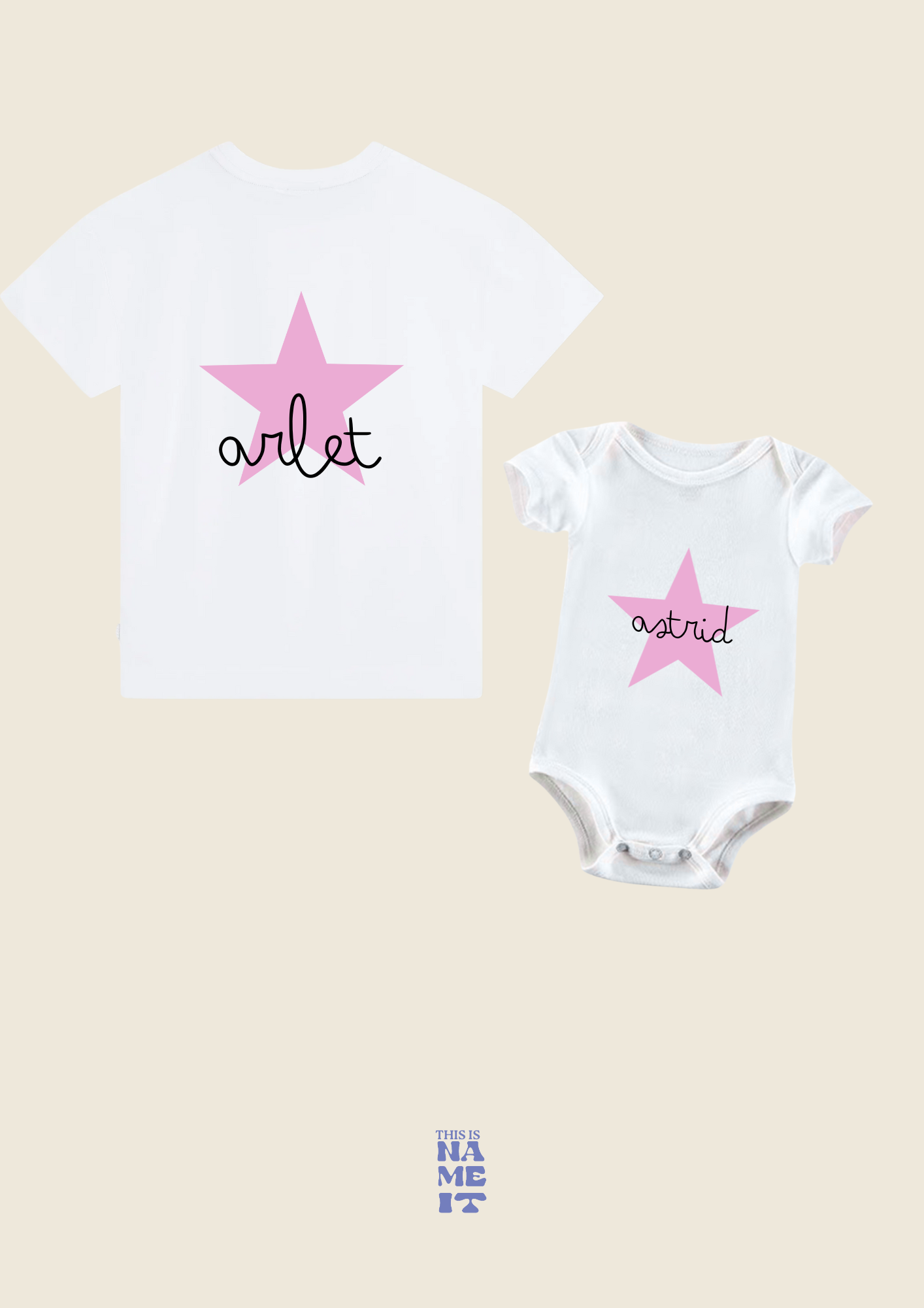 CAMISETAS A CONJUNTO -ESTRELLA ⭐