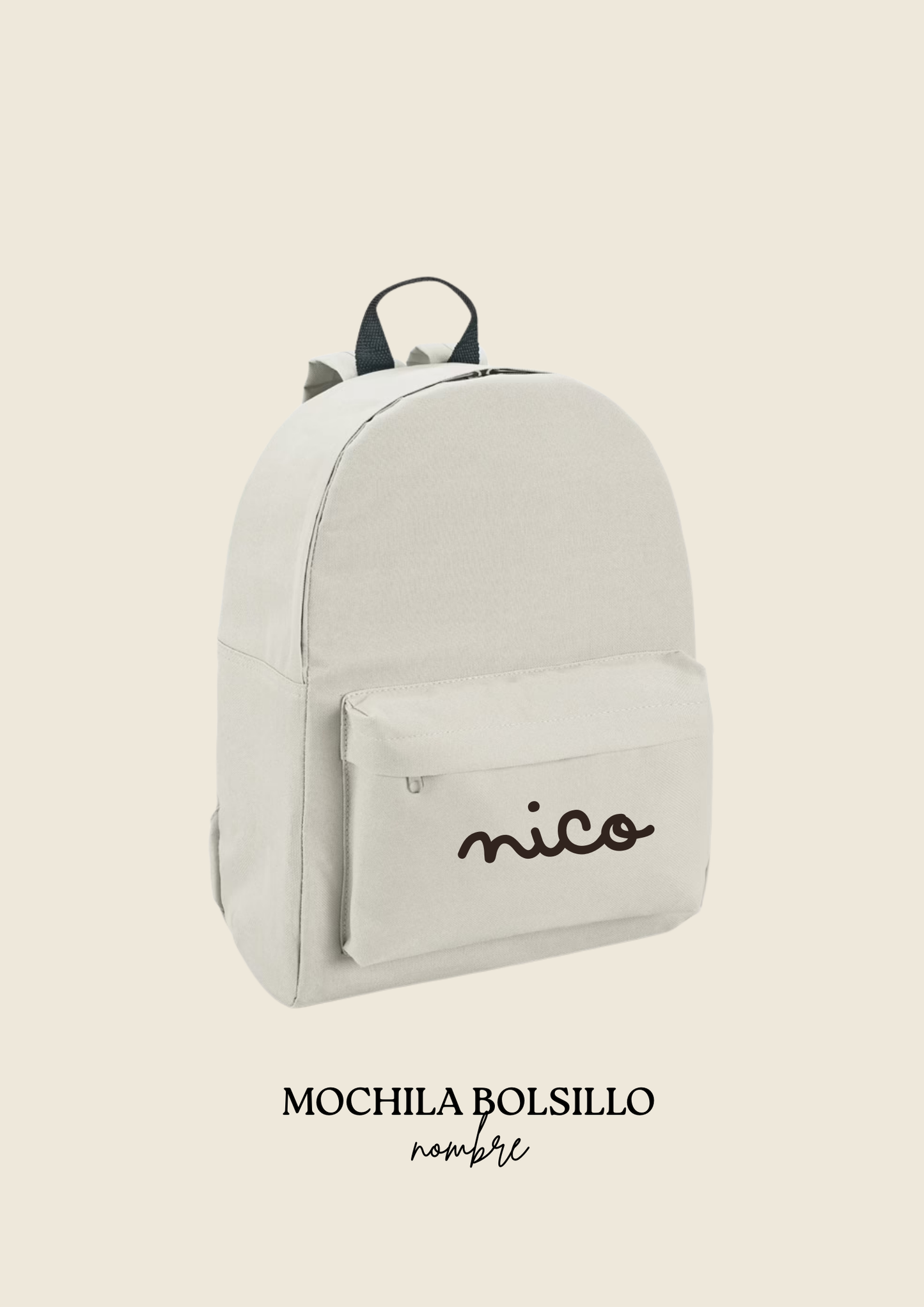 School backpack with pocket