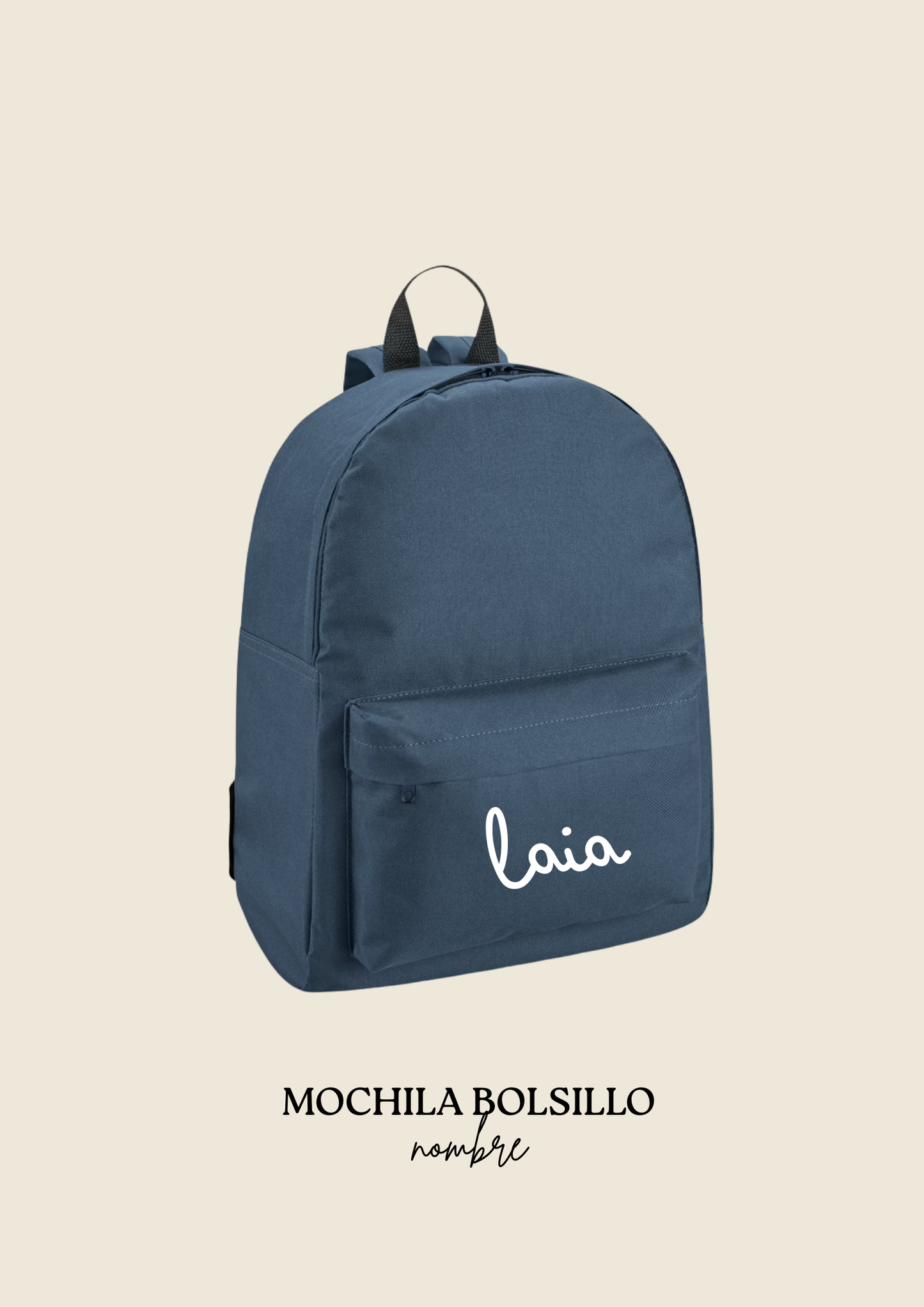 School backpack with pocket