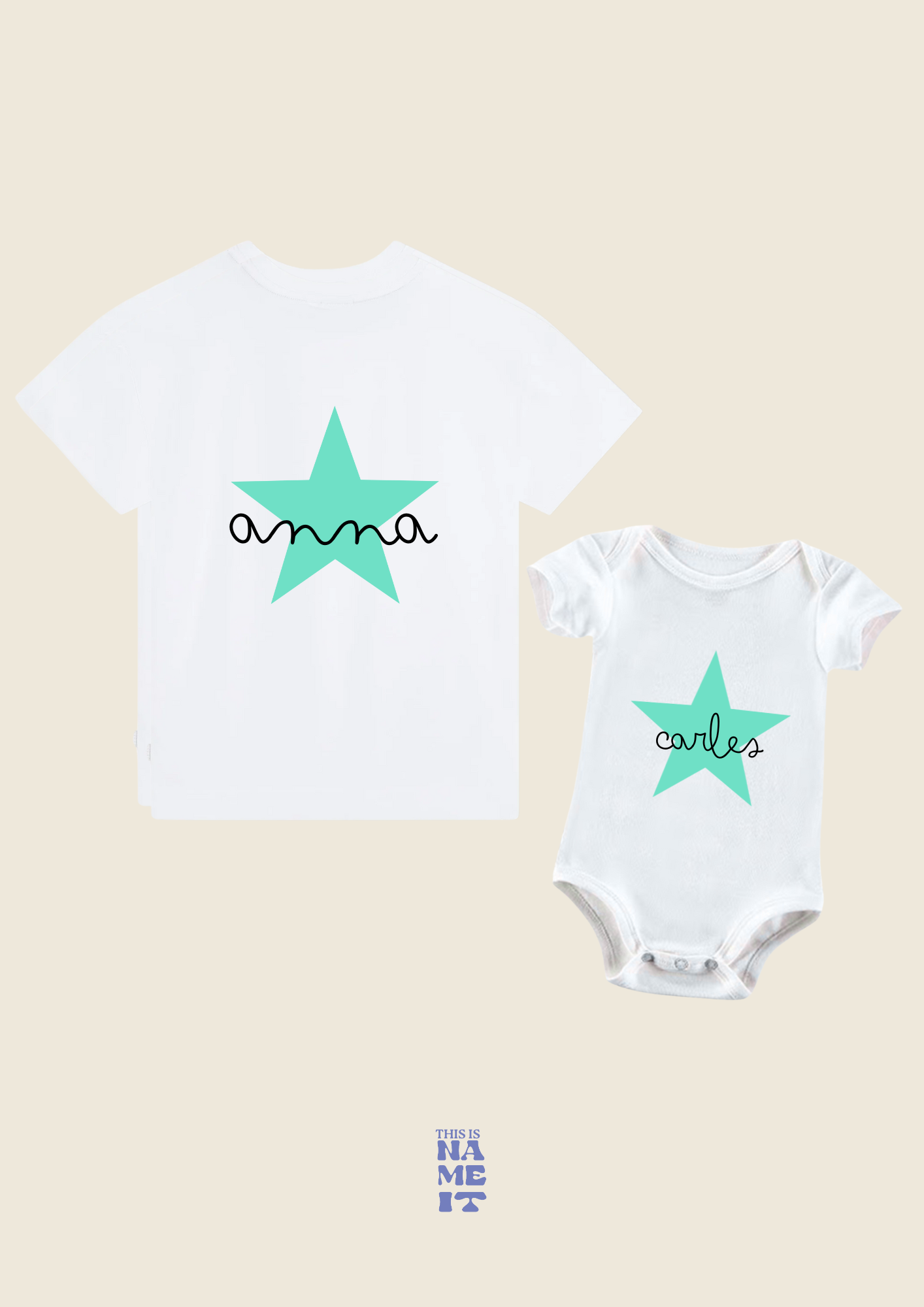 CAMISETAS A CONJUNTO -ESTRELLA ⭐