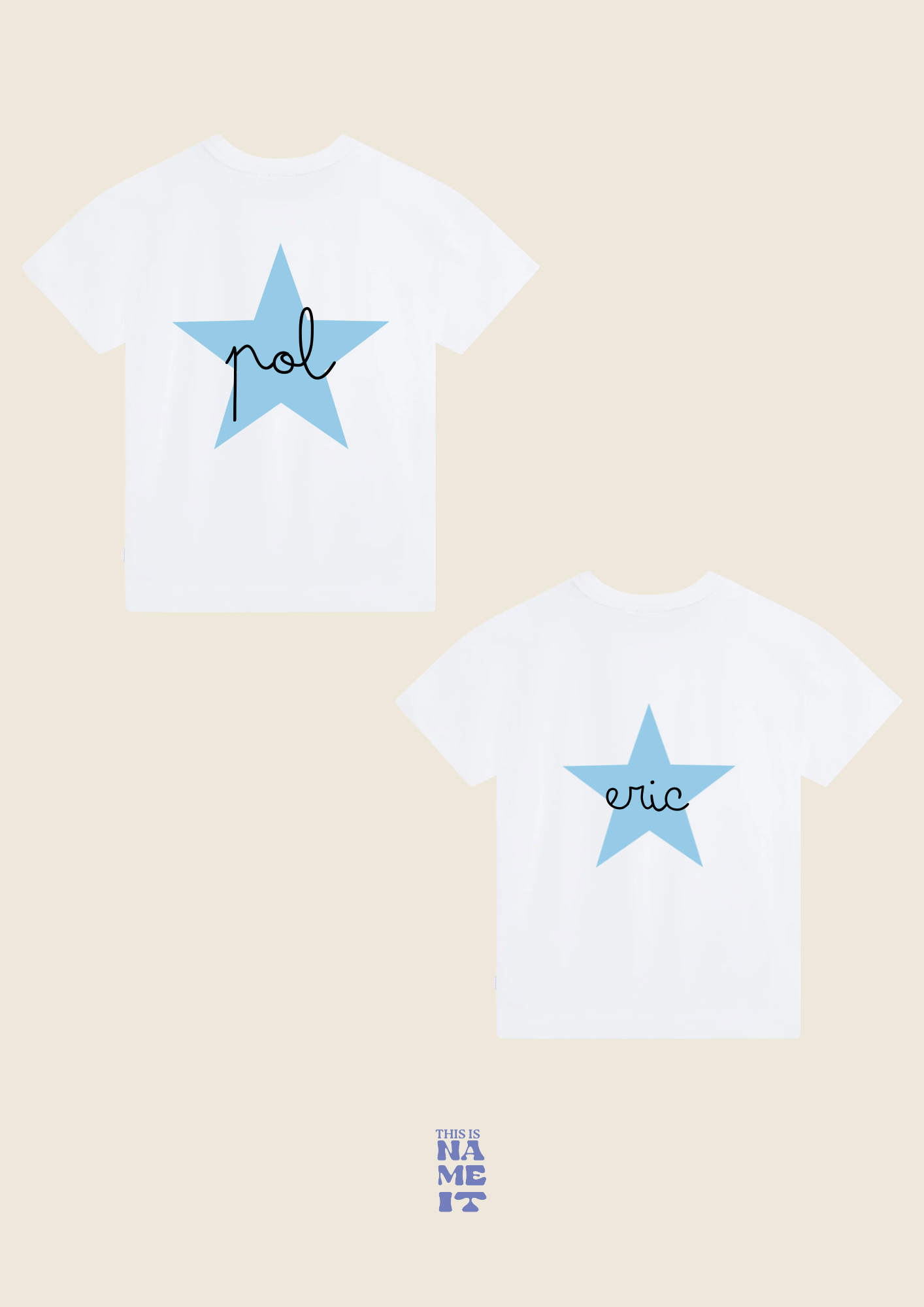 CAMISETAS A CONJUNTO -ESTRELLA ⭐