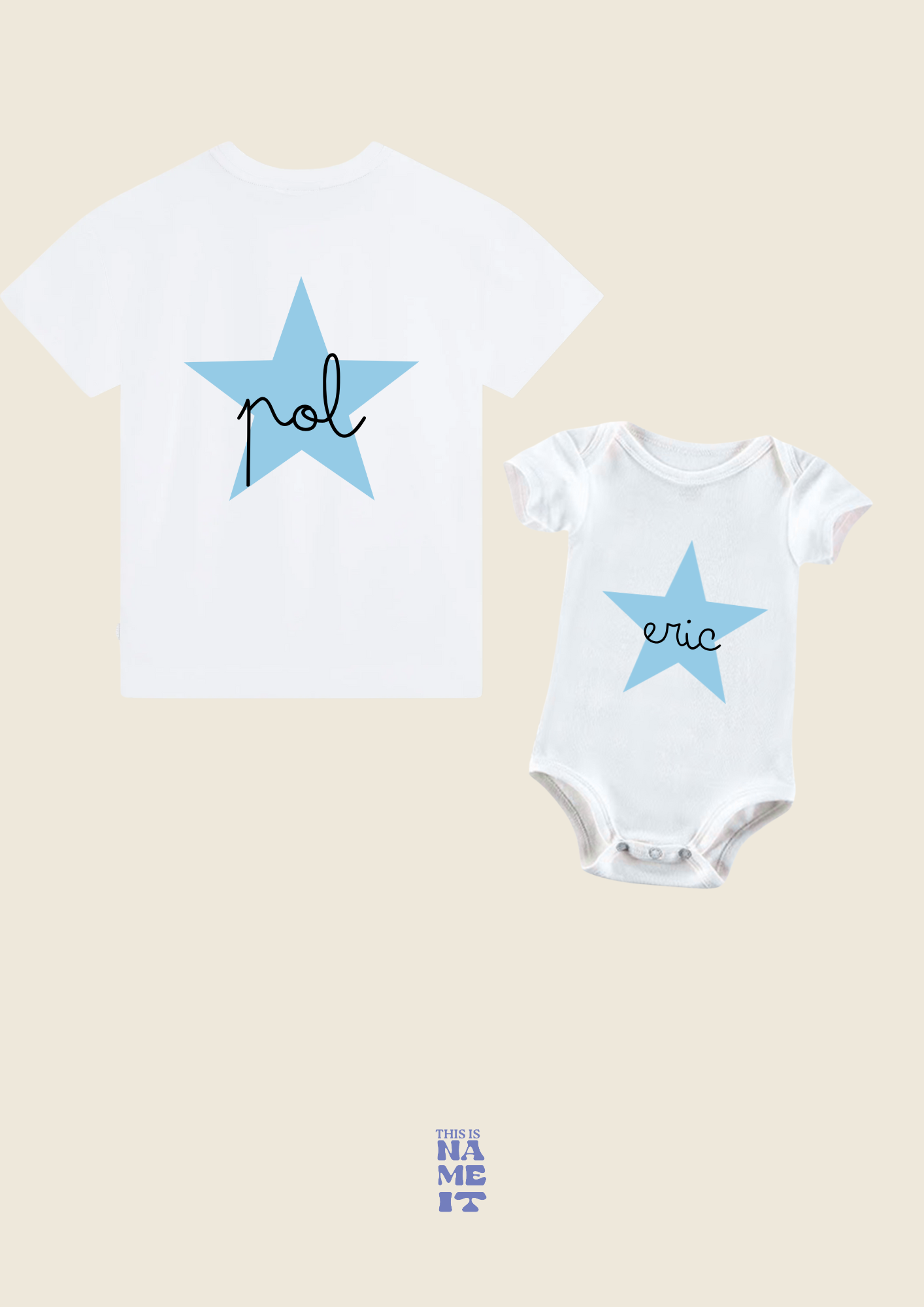 CAMISETAS A CONJUNTO -ESTRELLA ⭐