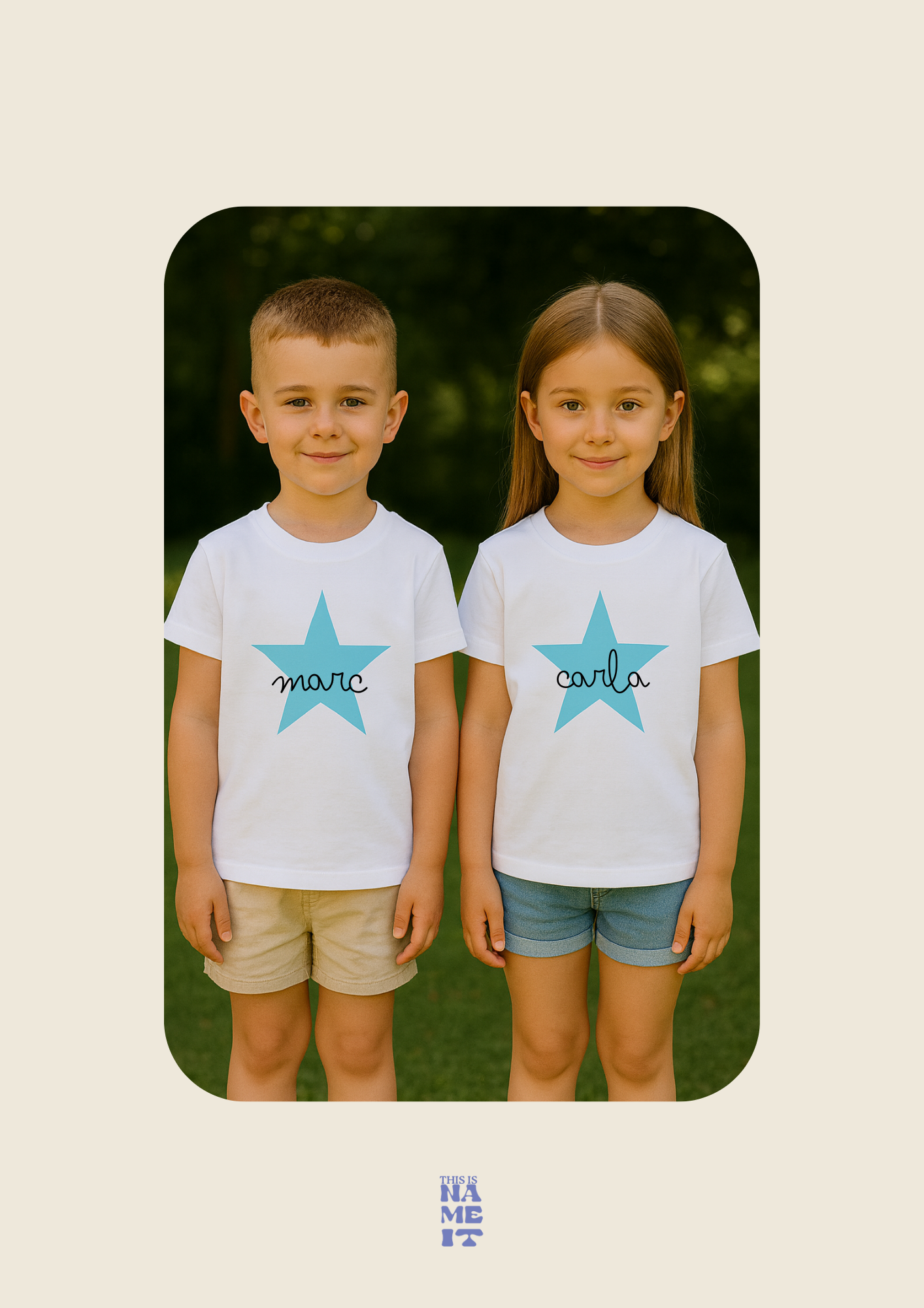 CAMISETAS A CONJUNTO -ESTRELLA ⭐