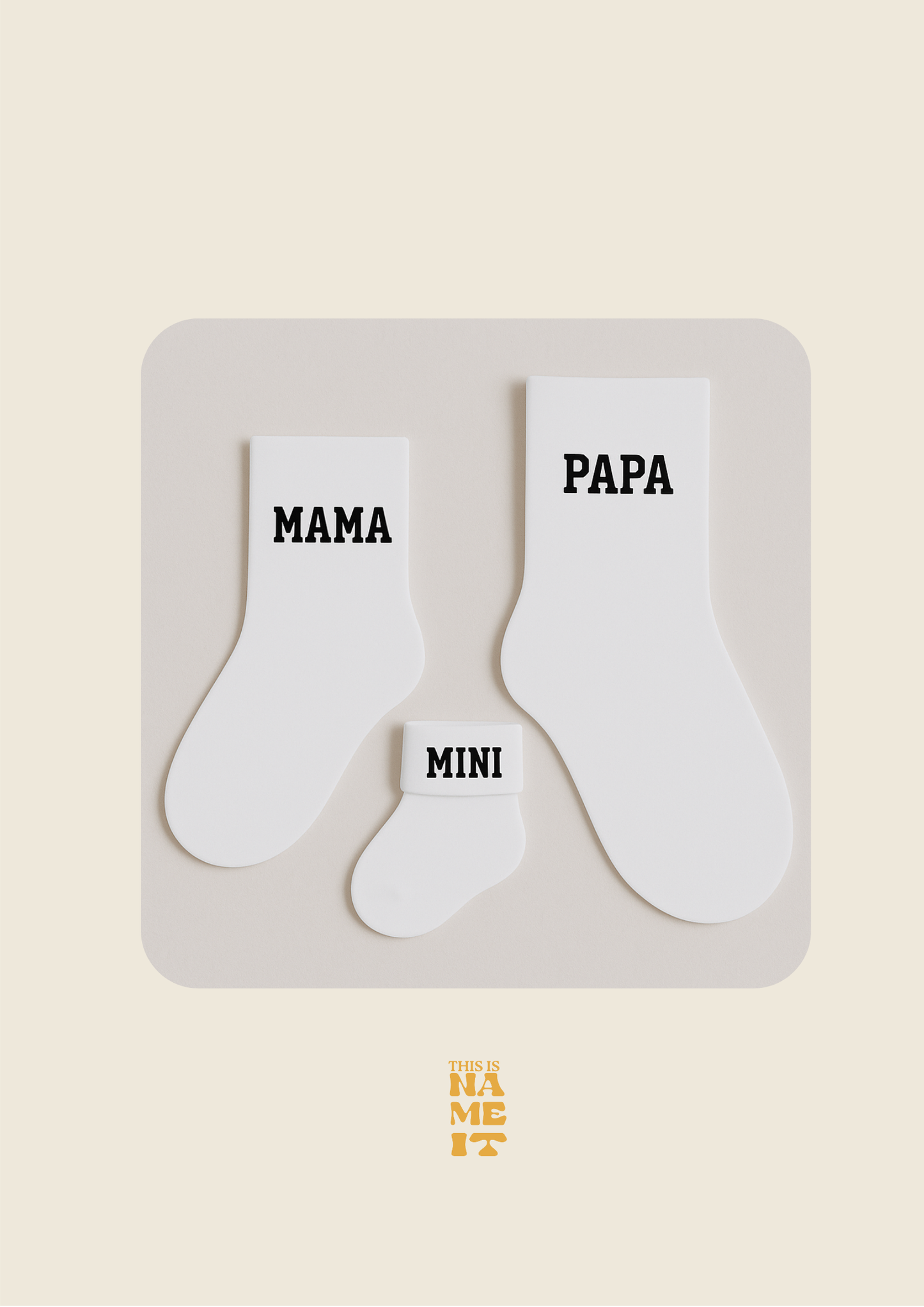 Calcetines familiares personalizados