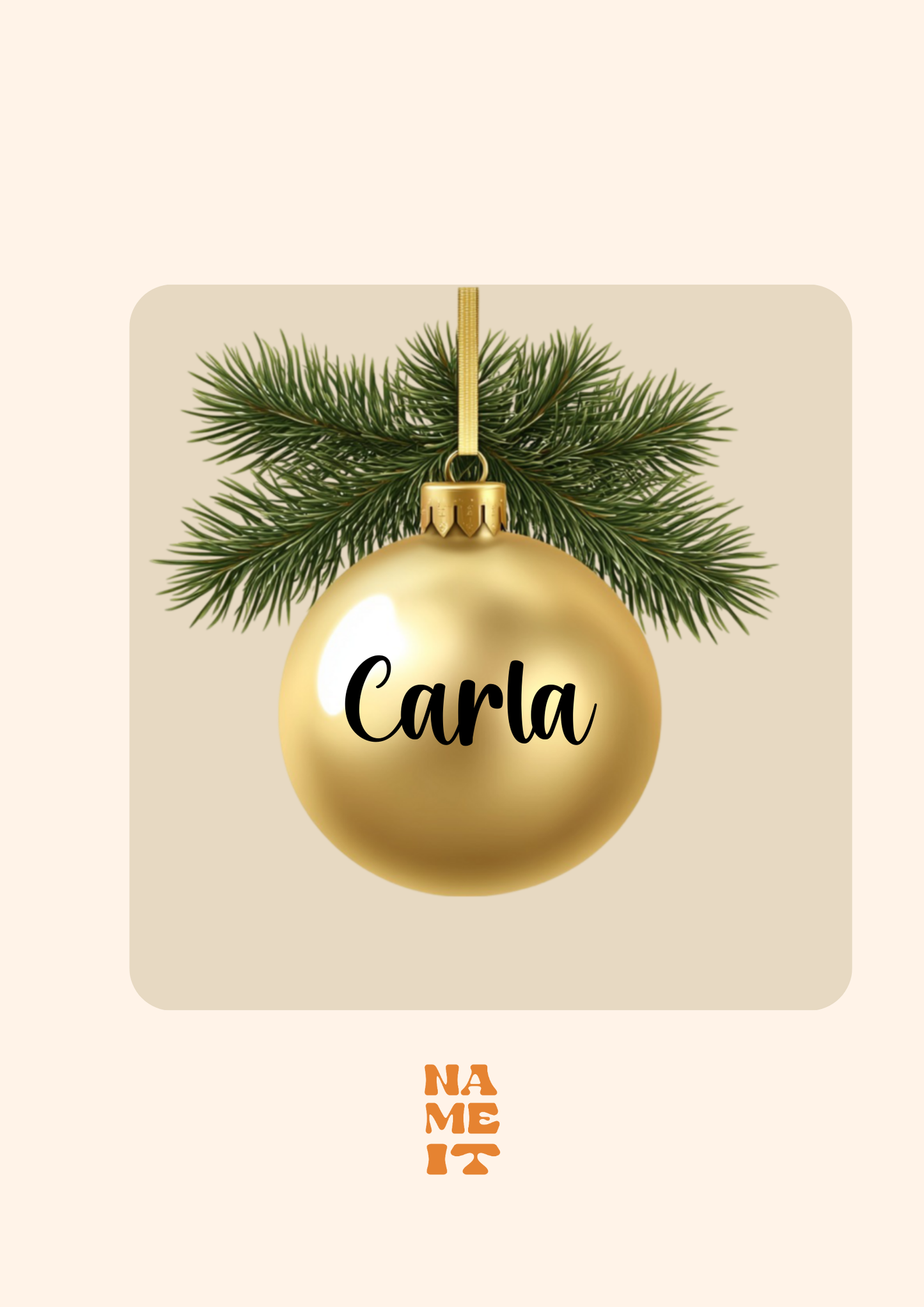 Personalized Christmas ball