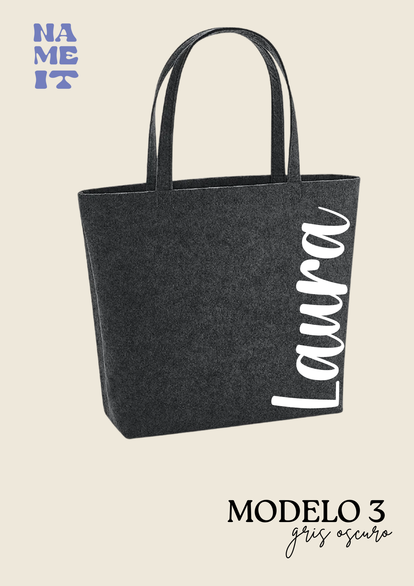 Personalized felt bag