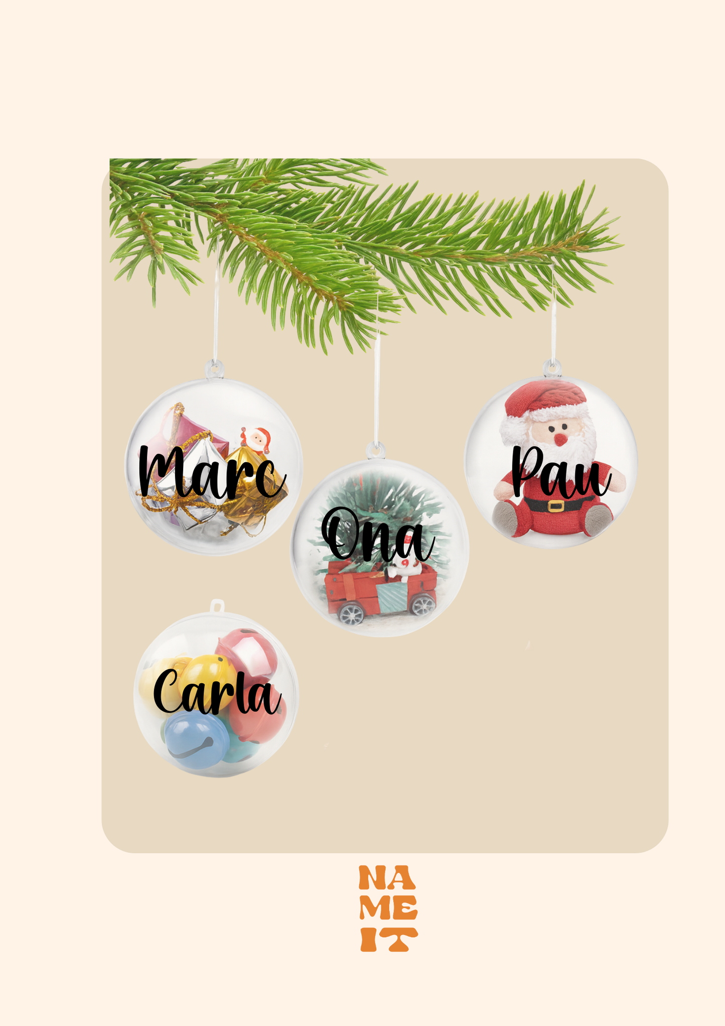 Personalized Christmas ball