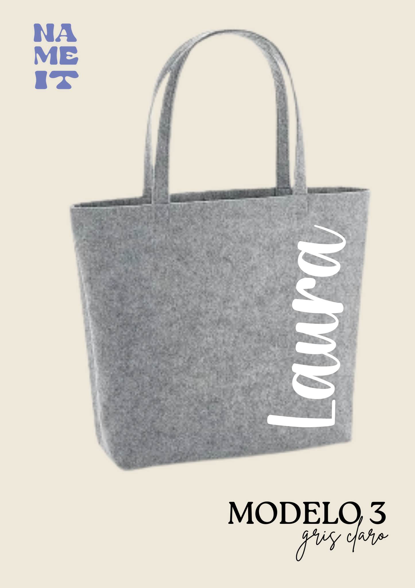 Personalized felt bag