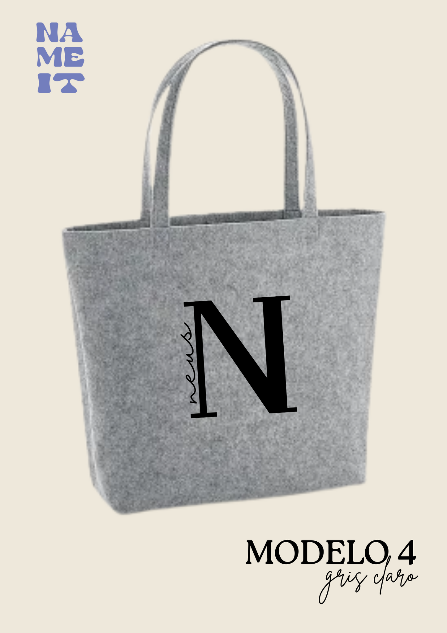 Personalized felt bag