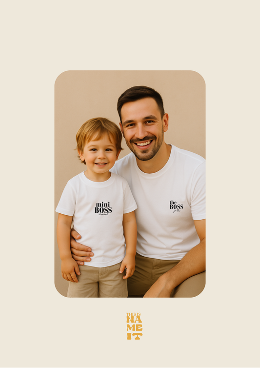 Camisetas personalizadas - The Boss & Mini Boss