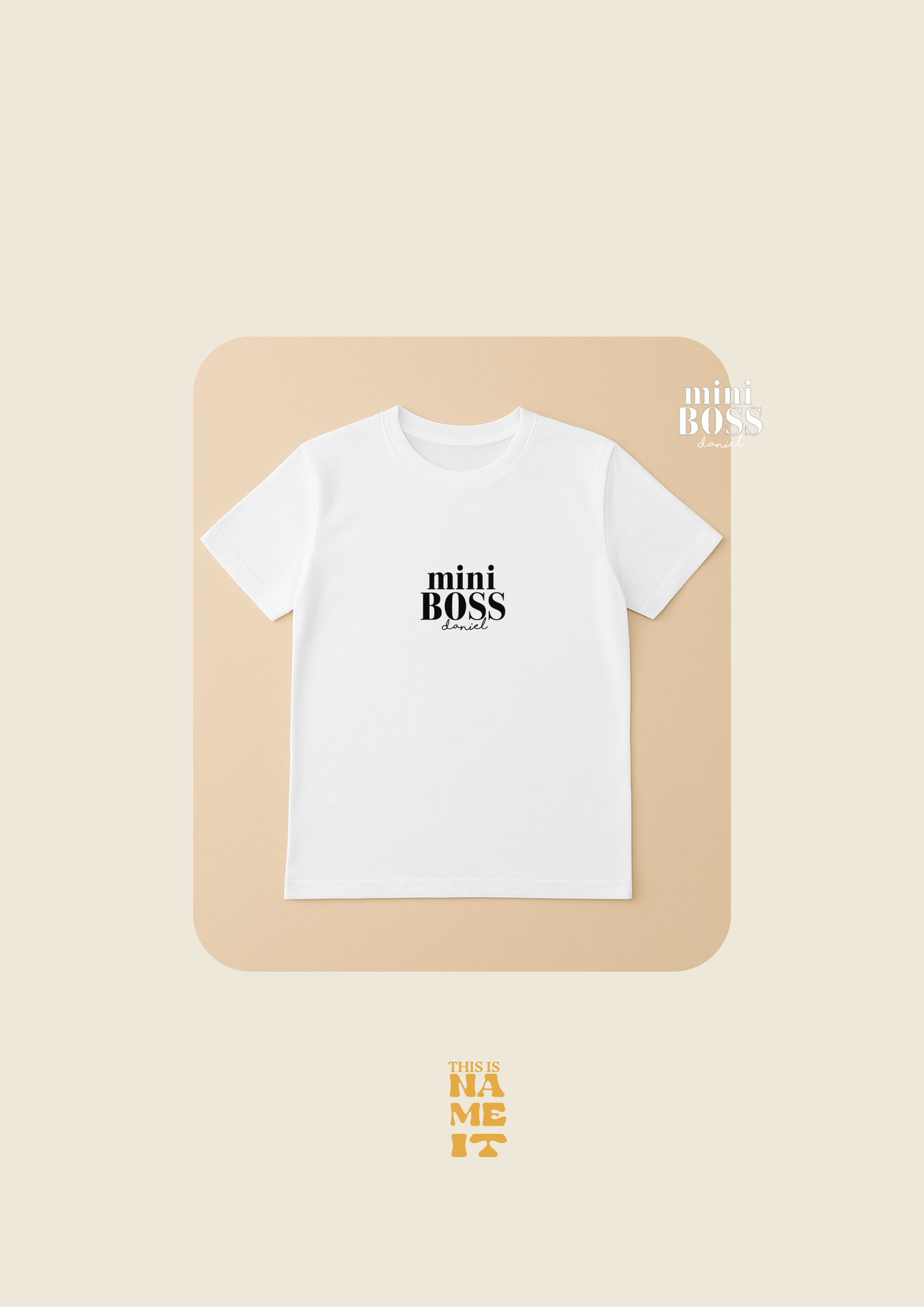 Camisetas personalizadas - The Boss & Mini Boss
