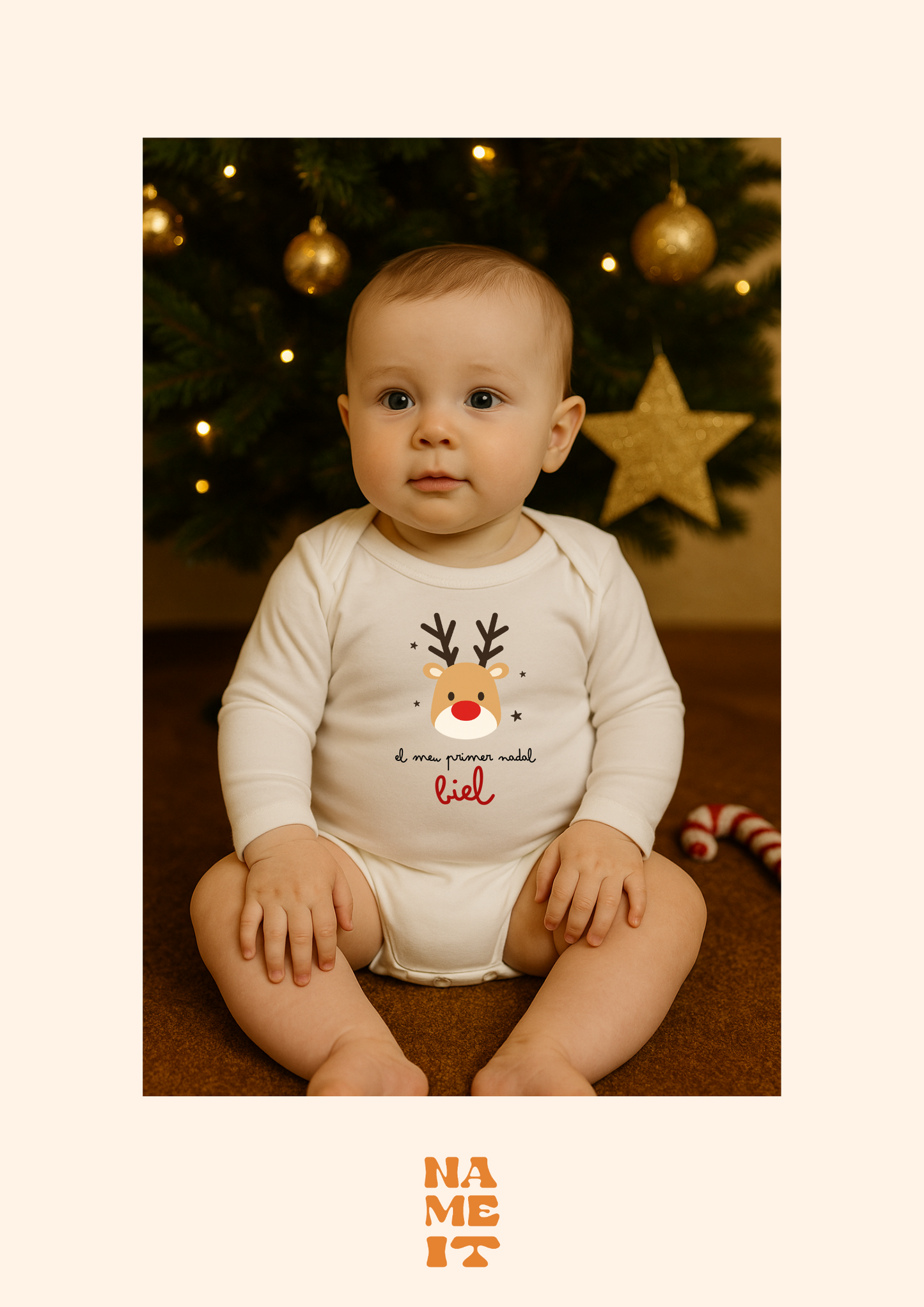 Personalized Christmas bodysuit