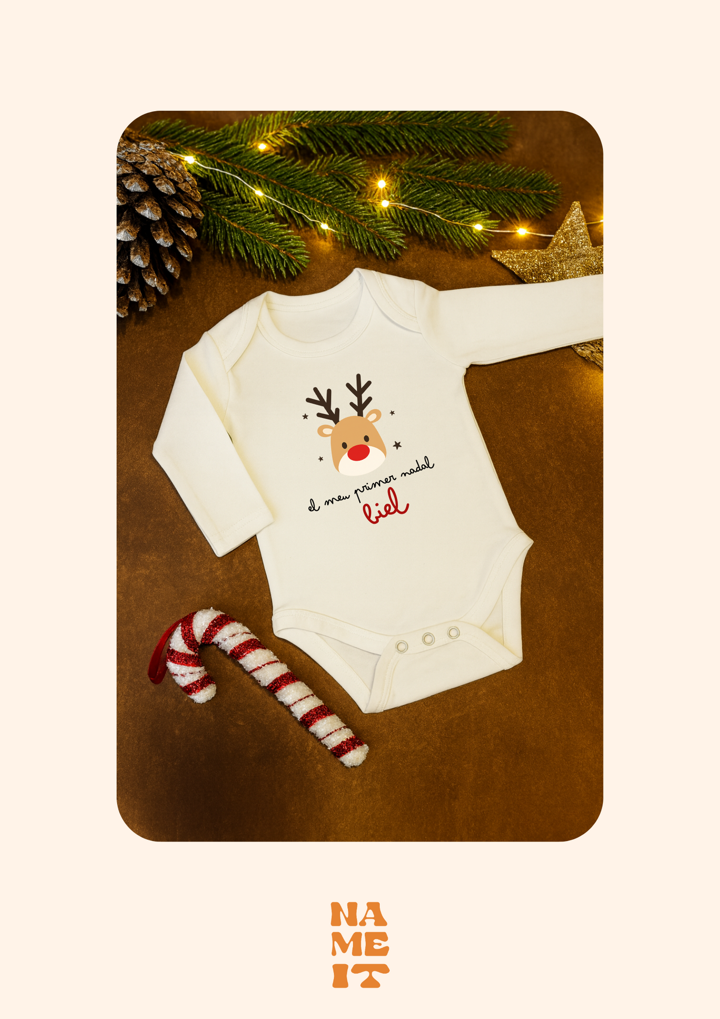 Personalized Christmas bodysuit