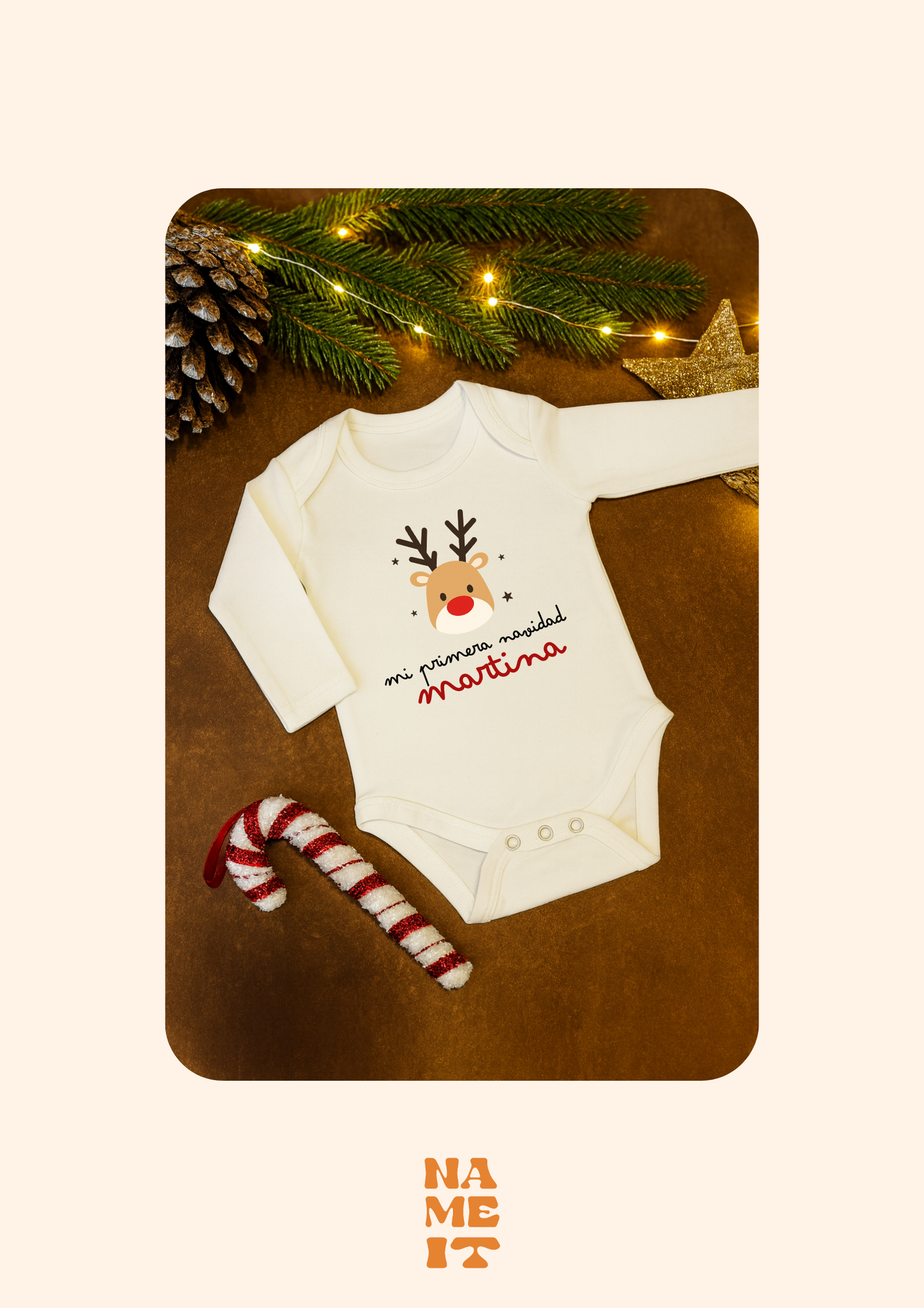 Personalized Christmas bodysuit