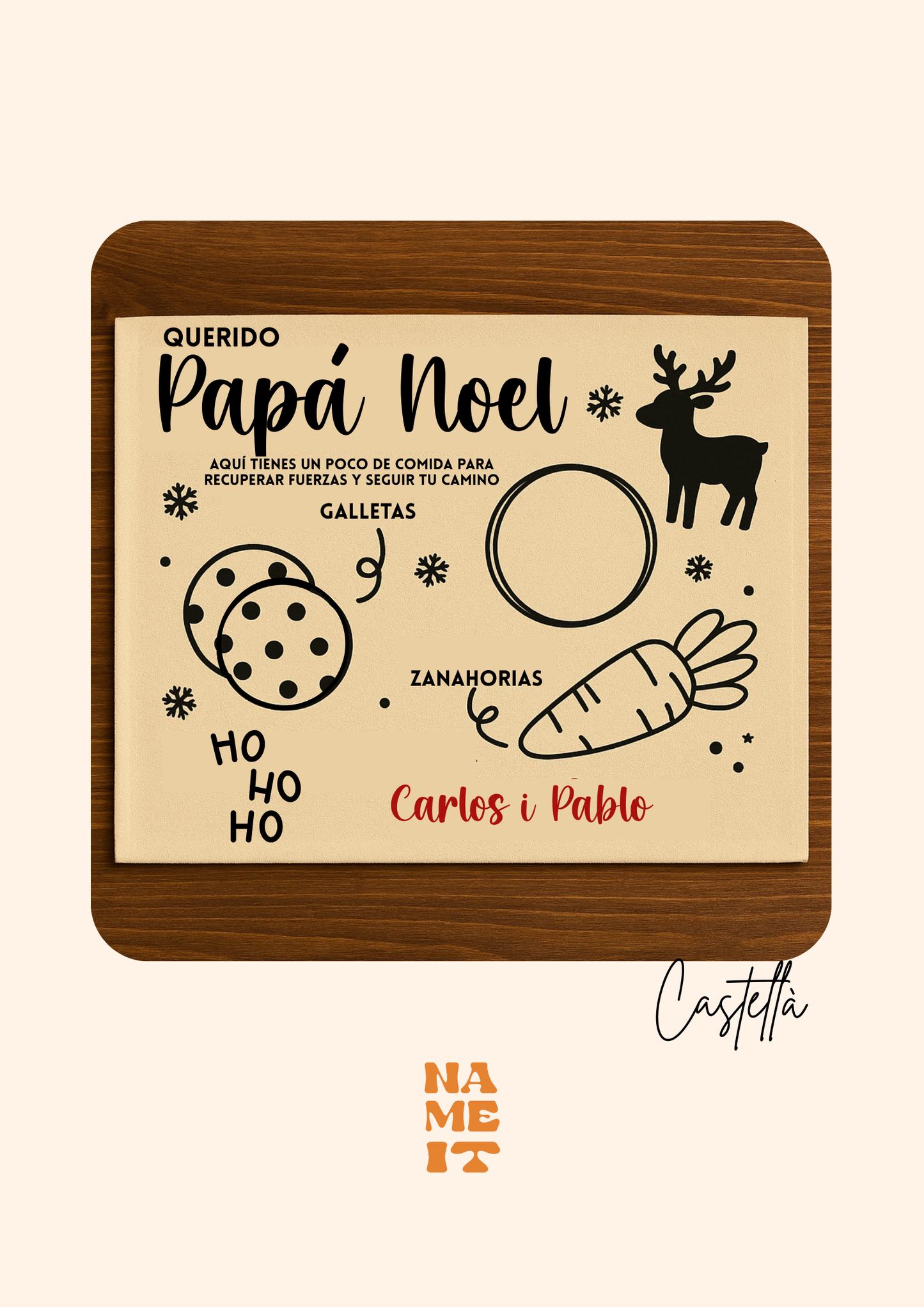 Tablecloth for Santa's meal