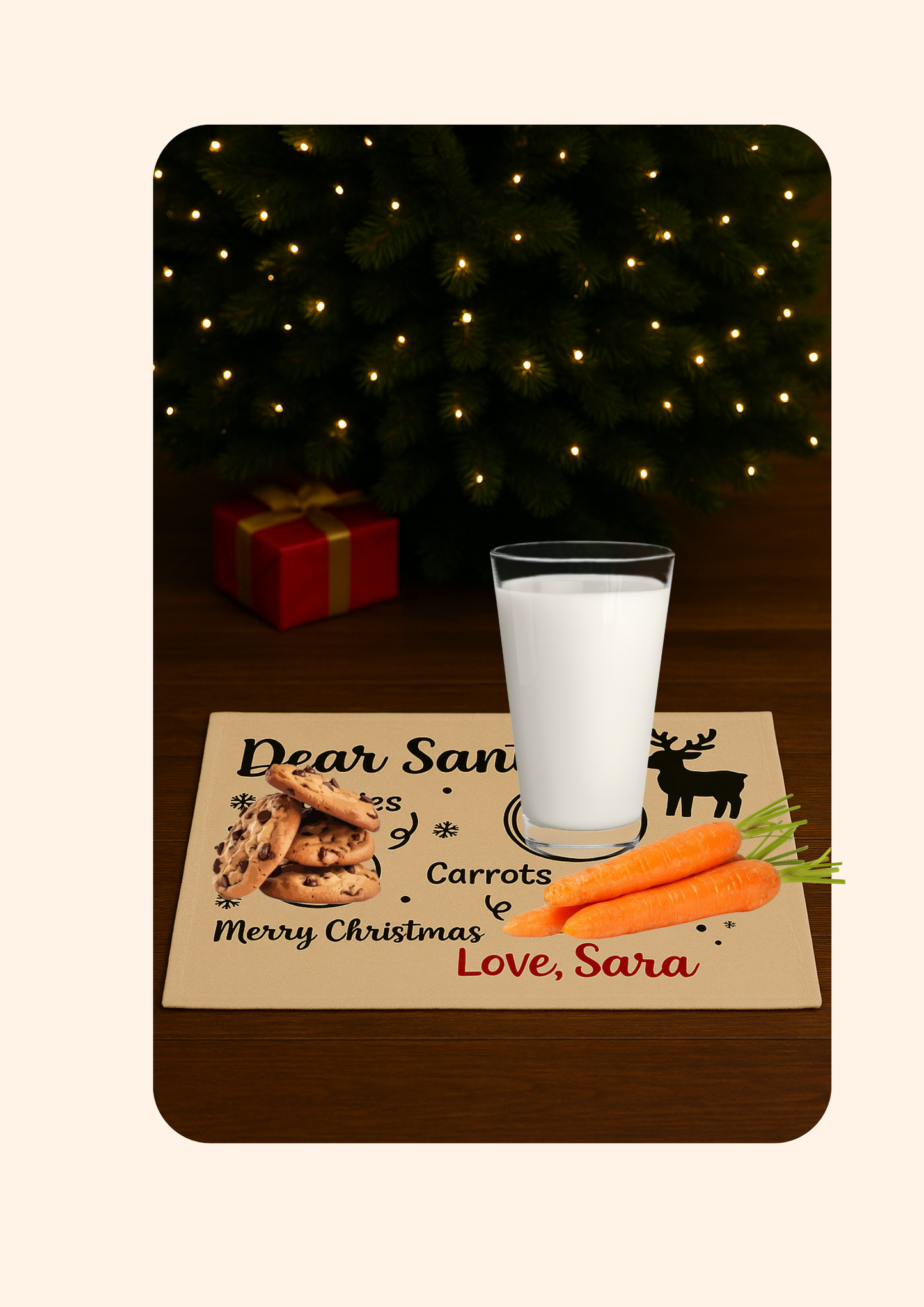 Tablecloth for Santa's meal