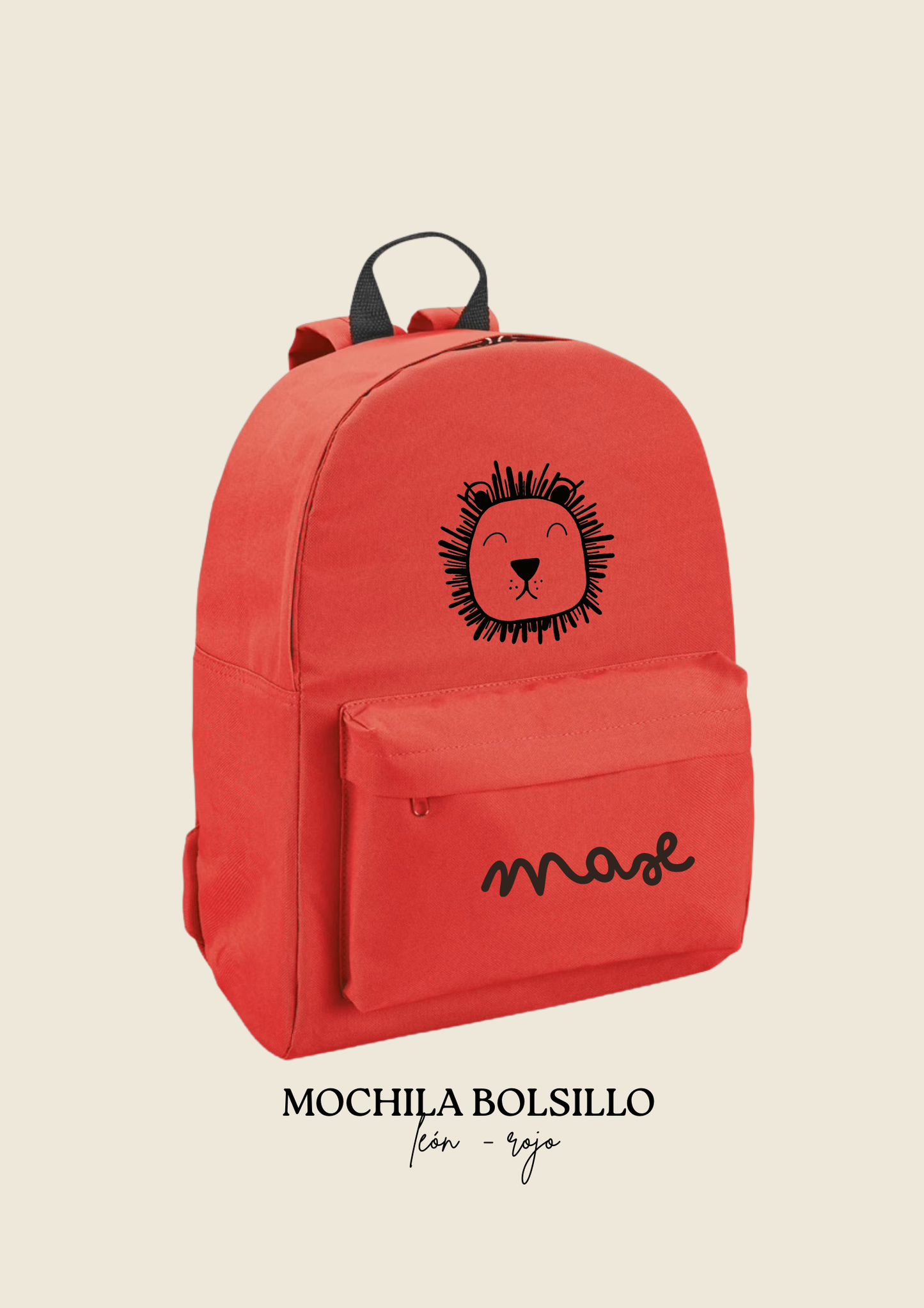 School backpack with pocket
