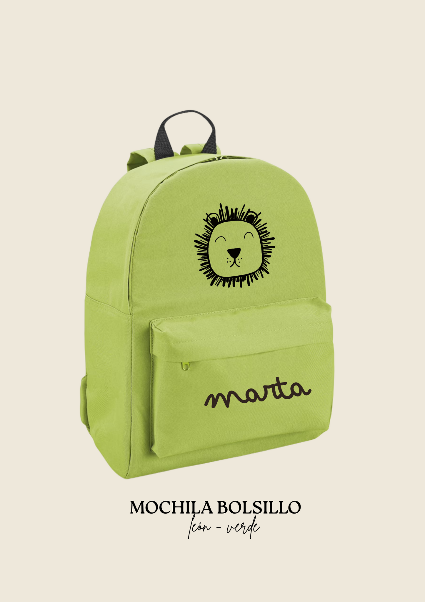 School backpack with pocket