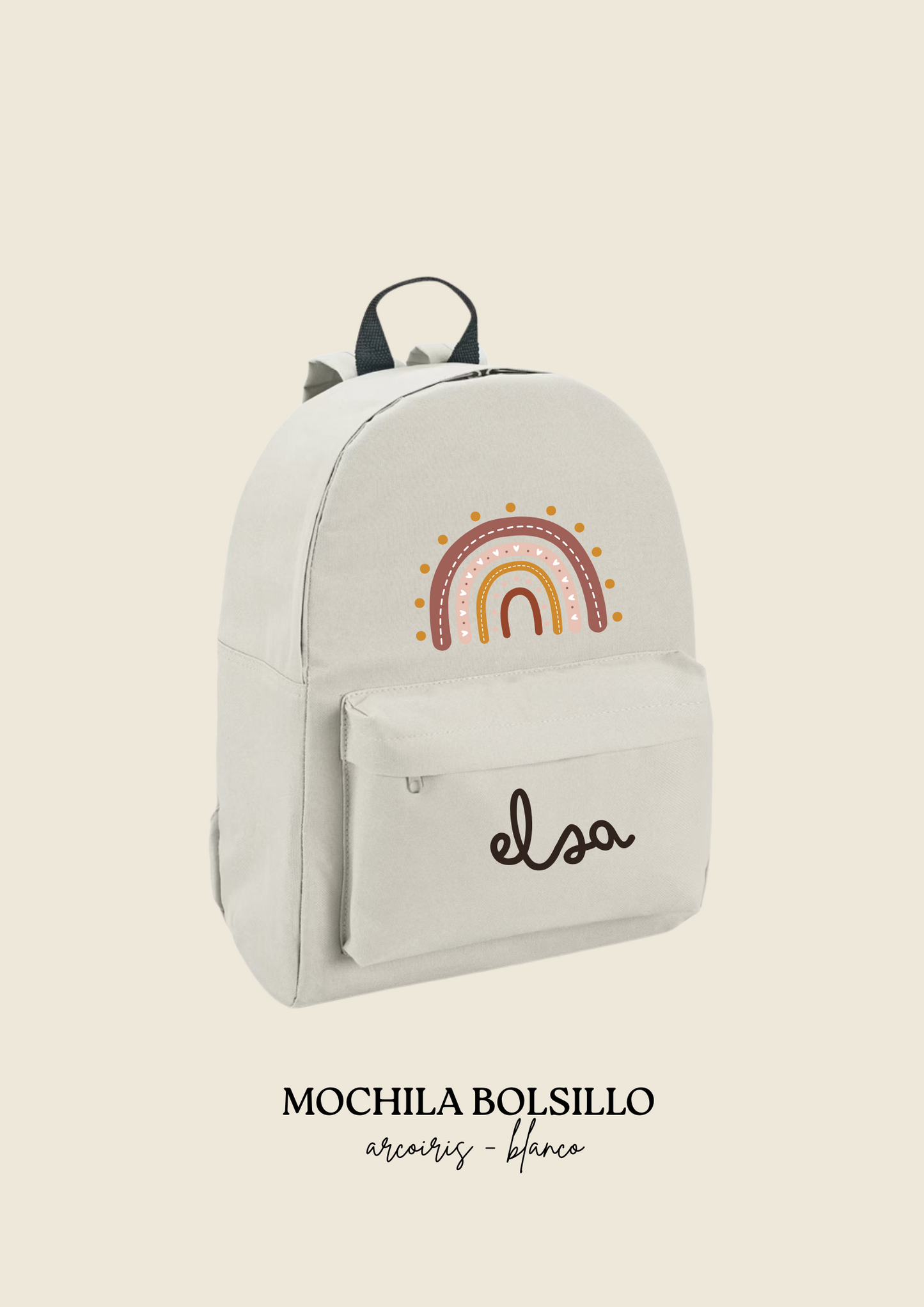School backpack with pocket