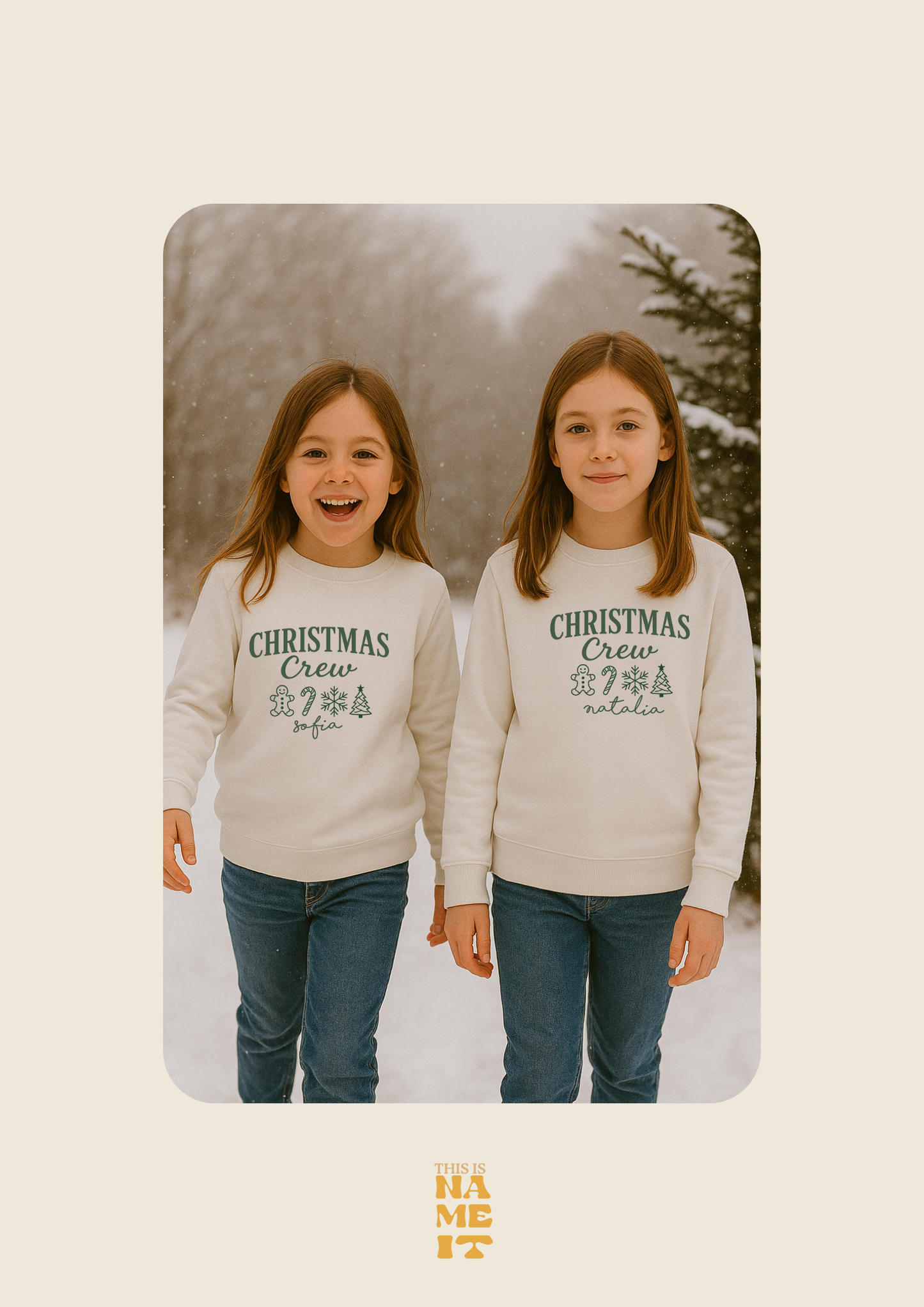 Sudadera “Christmas Crew” Personalizada