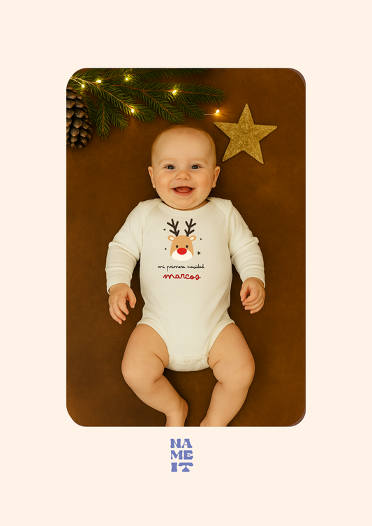 Personalized Christmas bodysuit