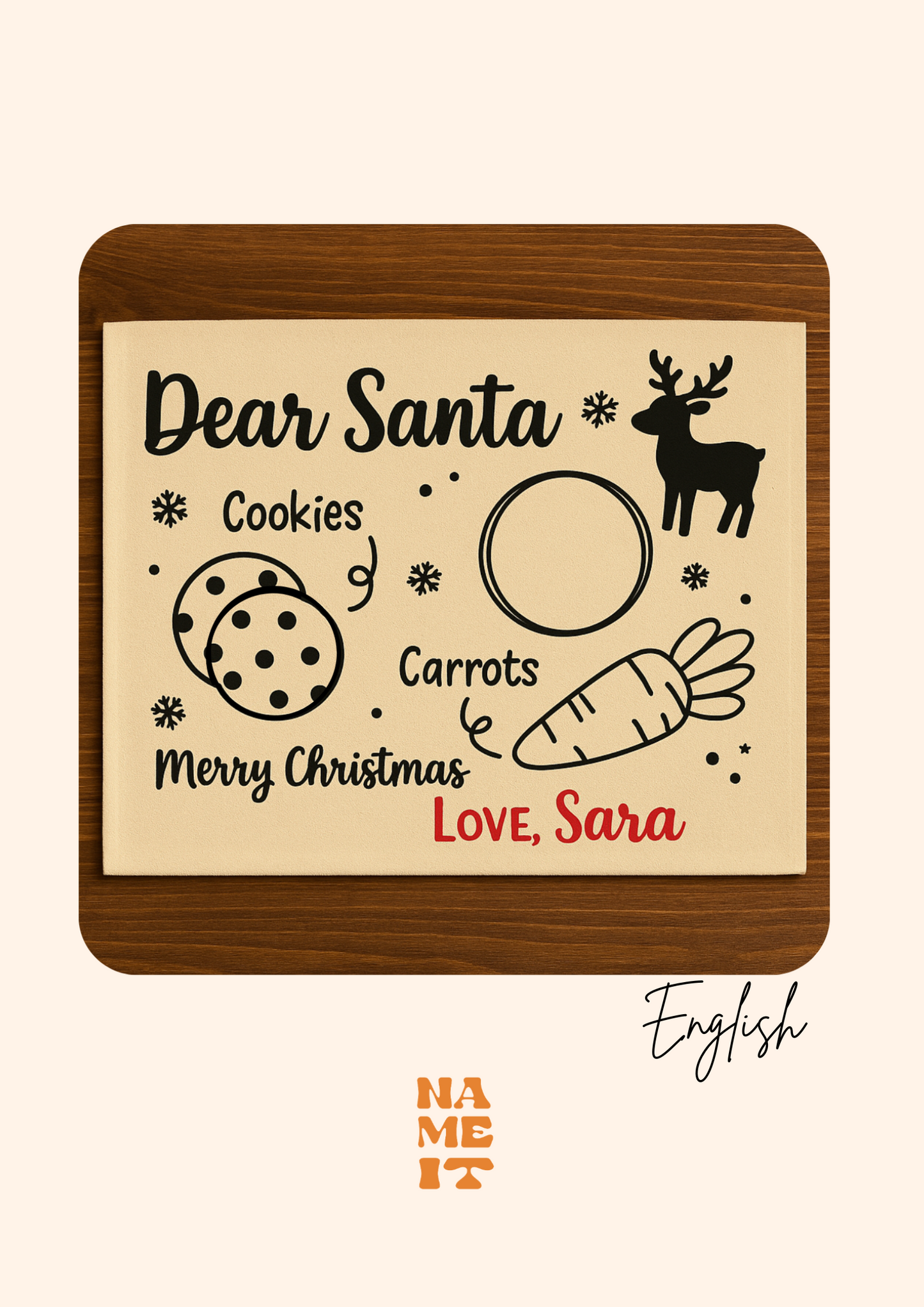 Tablecloth for Santa's meal