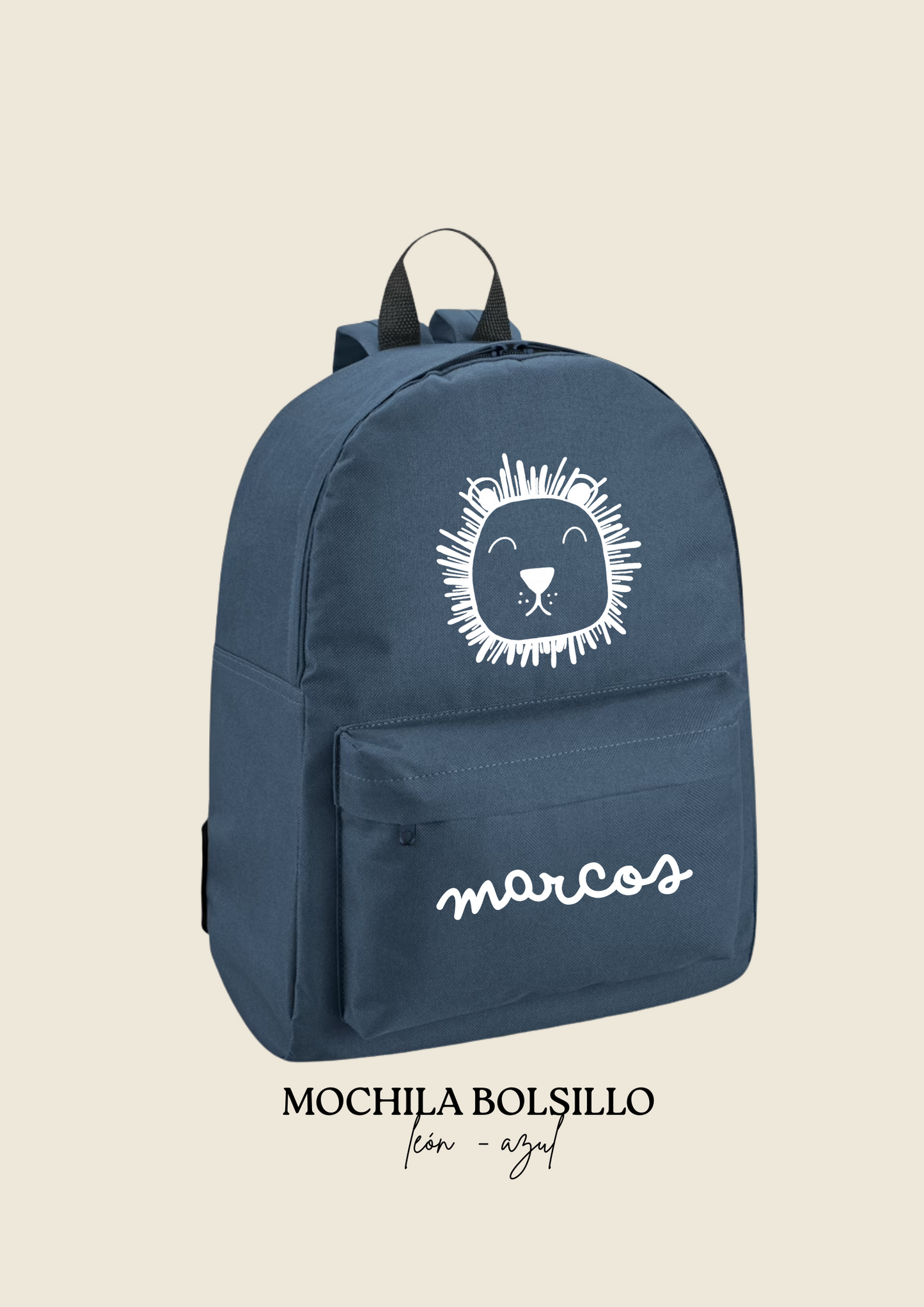 School backpack with pocket