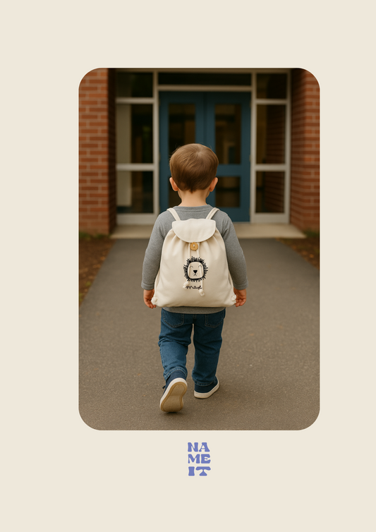 Children's backpack with flap