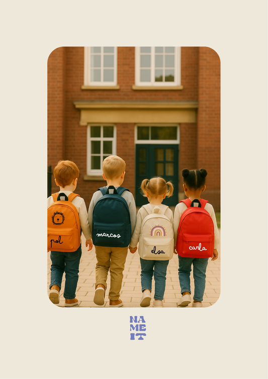 School backpack with pocket