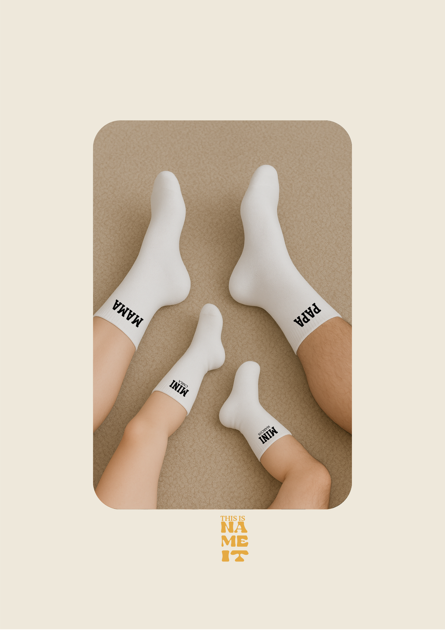 Calcetines familiares personalizados