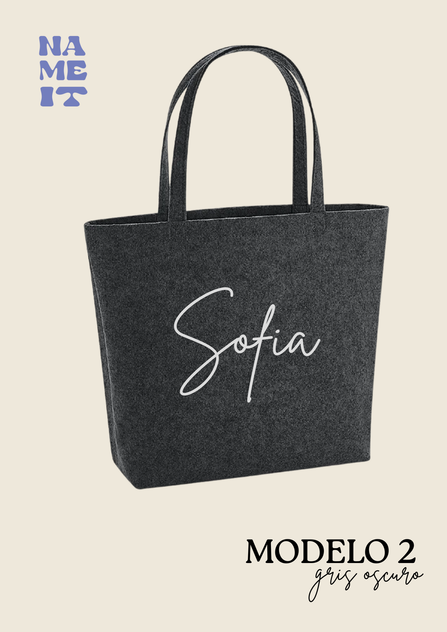 Personalized felt bag