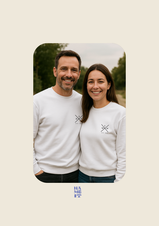 “Mum &amp; Dad” sweatshirts