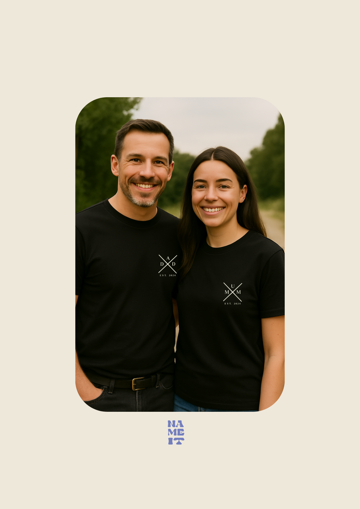 Personalized “MUM” &amp; “DAD” T-shirts
